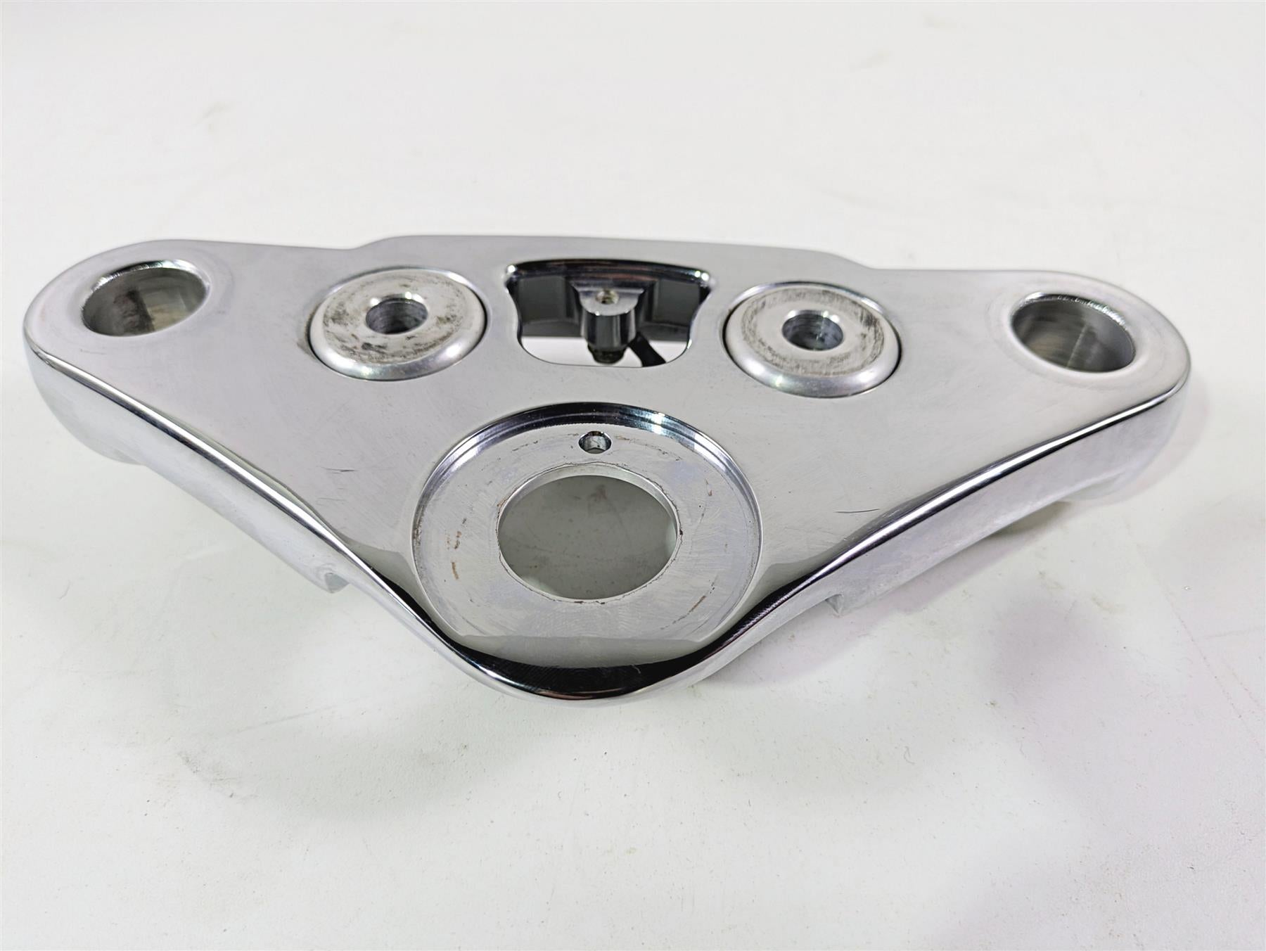 2008 Harley FXCWC Softail Rocker Upper Triple Tree Steering Clamp 46637-08 {{ shop.shopifyCountryName }} - Mototech271