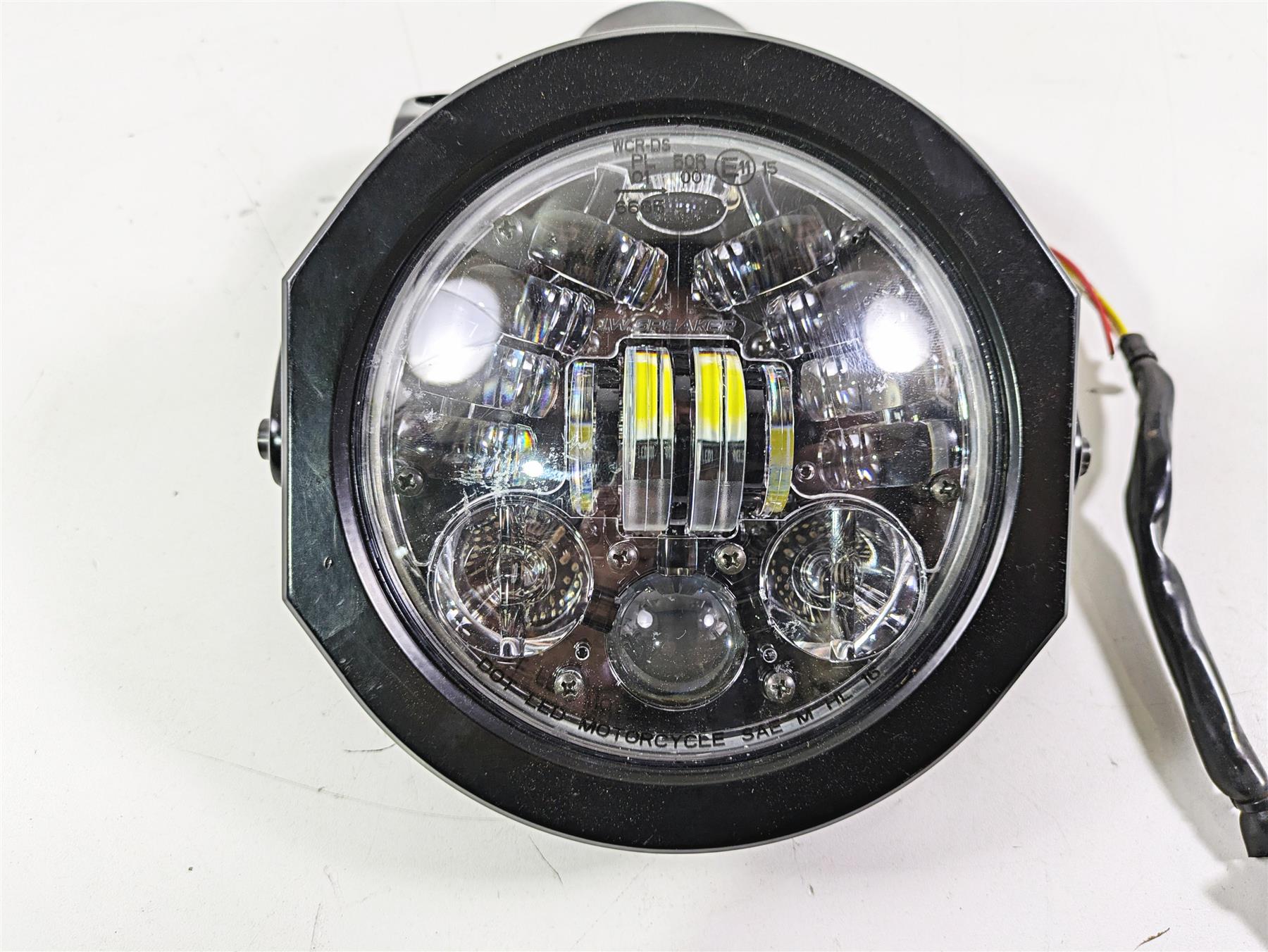 2010 Harley VRSCF Muscle Rod Headlight Head Light Lamp J.W Speaker Led 4034350 {{ shop.shopifyCountryName }} - Mototech271