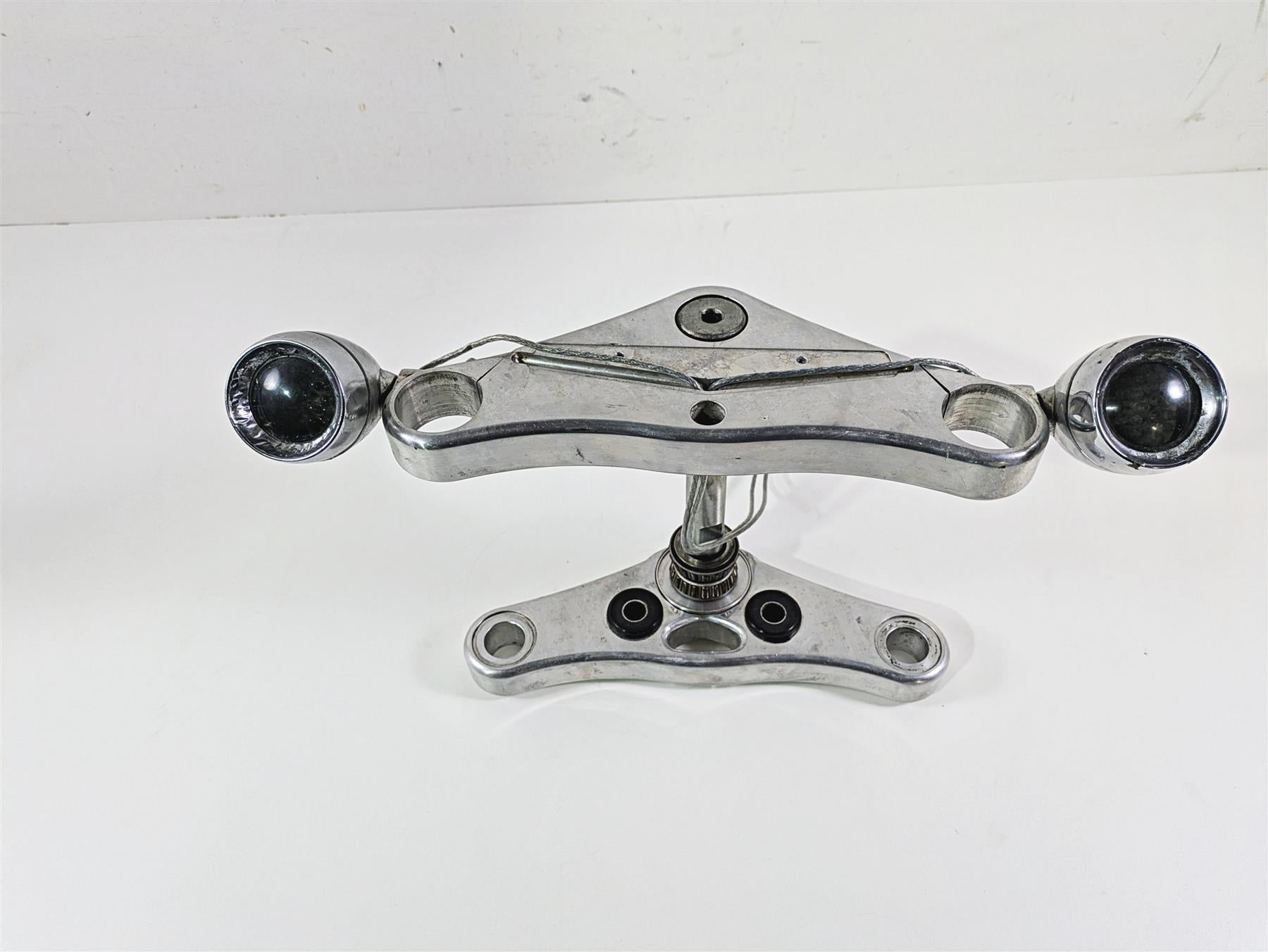 2004 Big Dog Chopper Straight Upper Lower Triple Tree Clamp Set 6110 6111 {{ shop.shopifyCountryName }} - Mototech271