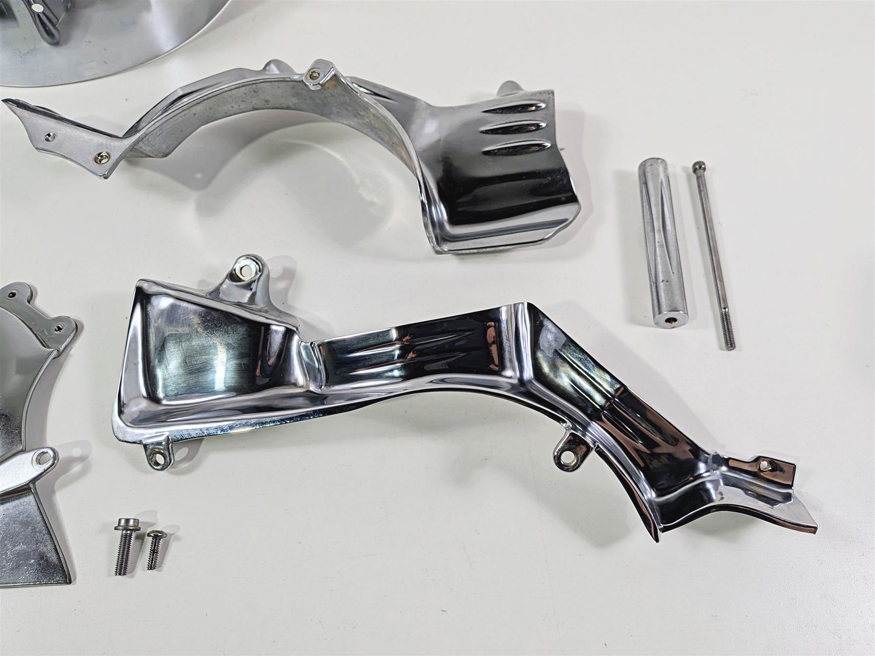 2003 Honda V-Twin VTX1800 C Kuryakyn Engine Case & Clutch Chrome Cover Set 7704 {{ shop.shopifyCountryName }} - Mototech271