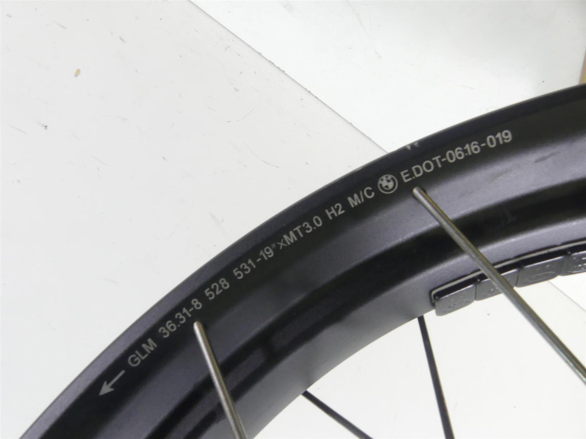 2017 BMW R1200GS GSW K50 Front 19x3 Spoke Wheel Rim 36318528530 36318528529 {{ shop.shopifyCountryName }} - Mototech271