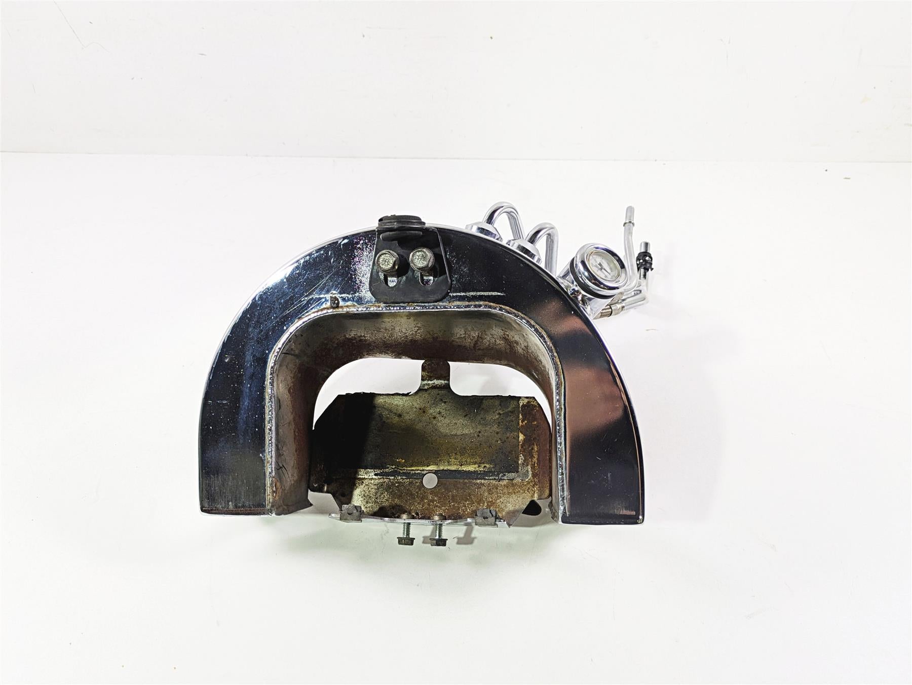 2004 Harley Softail FXSTDI Deuce Chrome Oil Tank Reservoir 62498-00A {{ shop.shopifyCountryName }} - Mototech271