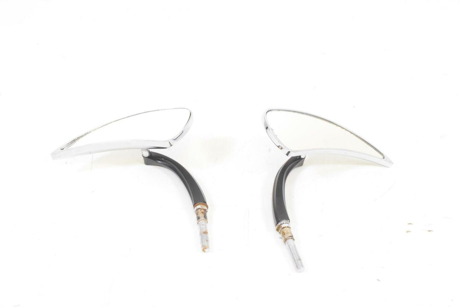2004 Harley VRSCB V-Rod Aftermarket Teardrop-Shaped Rearview Mirror Set L & R | Mototech271
