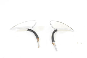 2004 Harley VRSCB V-Rod Aftermarket Teardrop-Shaped Rearview Mirror Set L & R | Mototech271