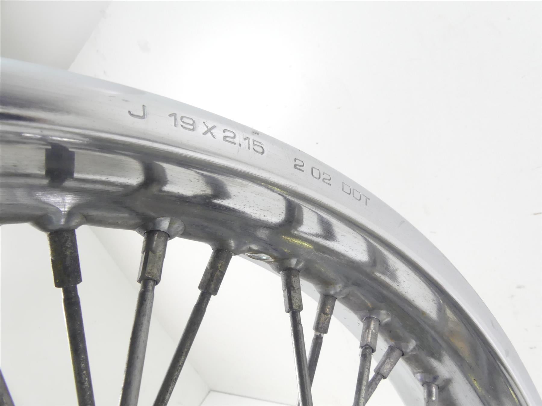 2003 Honda VT750 DC Shadow Spirit Front 19x2.15 Wheel Rim - Read 44650-MCL-020 {{ shop.shopifyCountryName }} - Mototech271