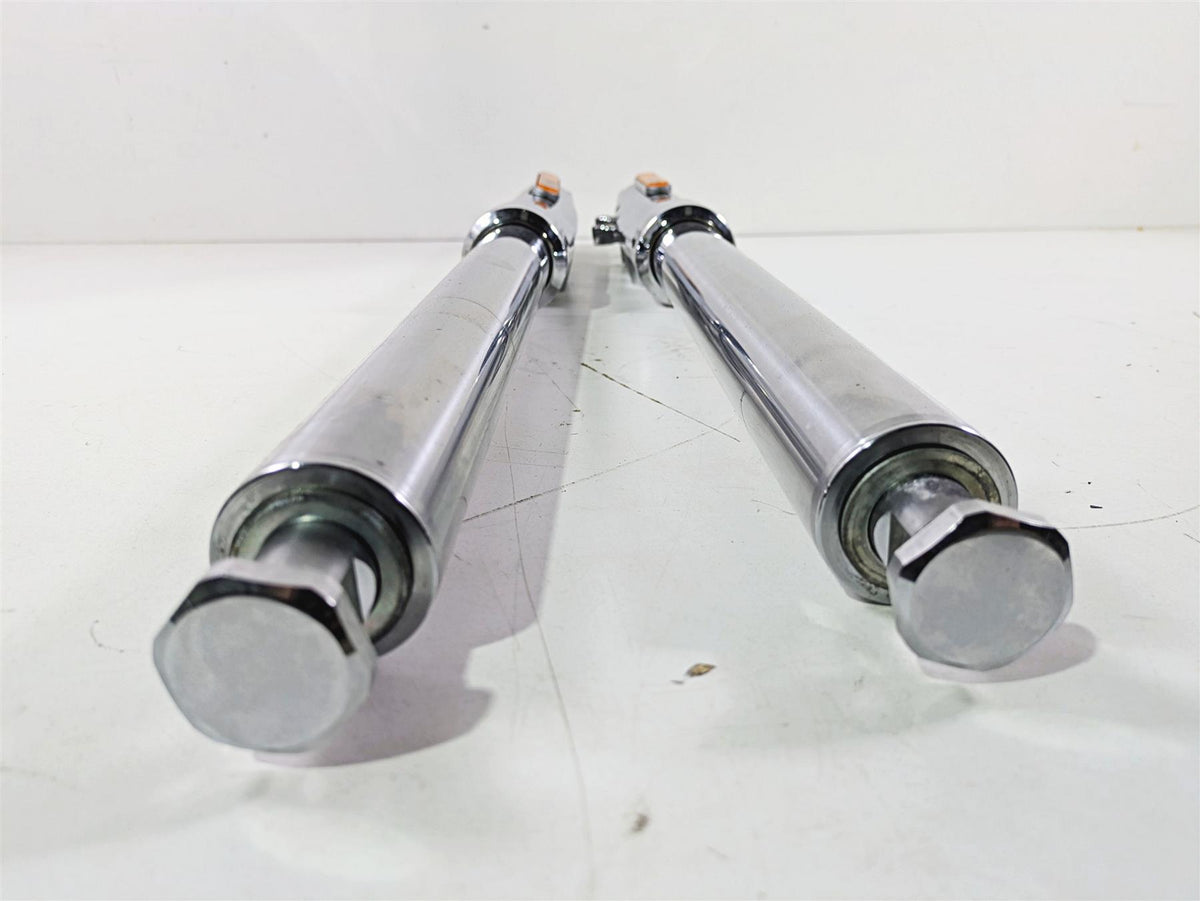 2009 Harley FXCWC Softail Rocker Chrome Front Fork Leg Set 46950-08 46953-08 {{ shop.shopifyCountryName }} - Mototech271