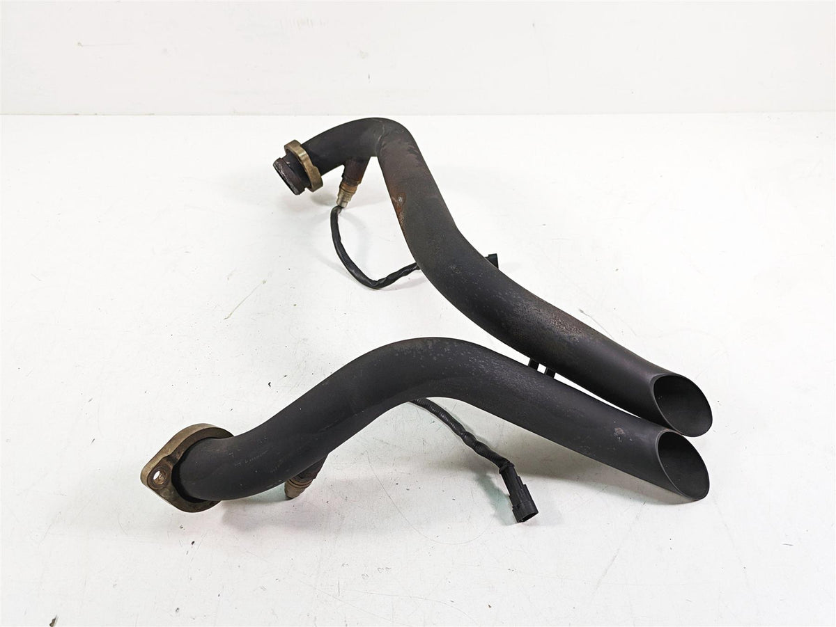 2009 Harley Softail FLSTSB Cross Bones Short Shots Dual Exhaust Pipe Sash Cut {{ shop.shopifyCountryName }} - Mototech271