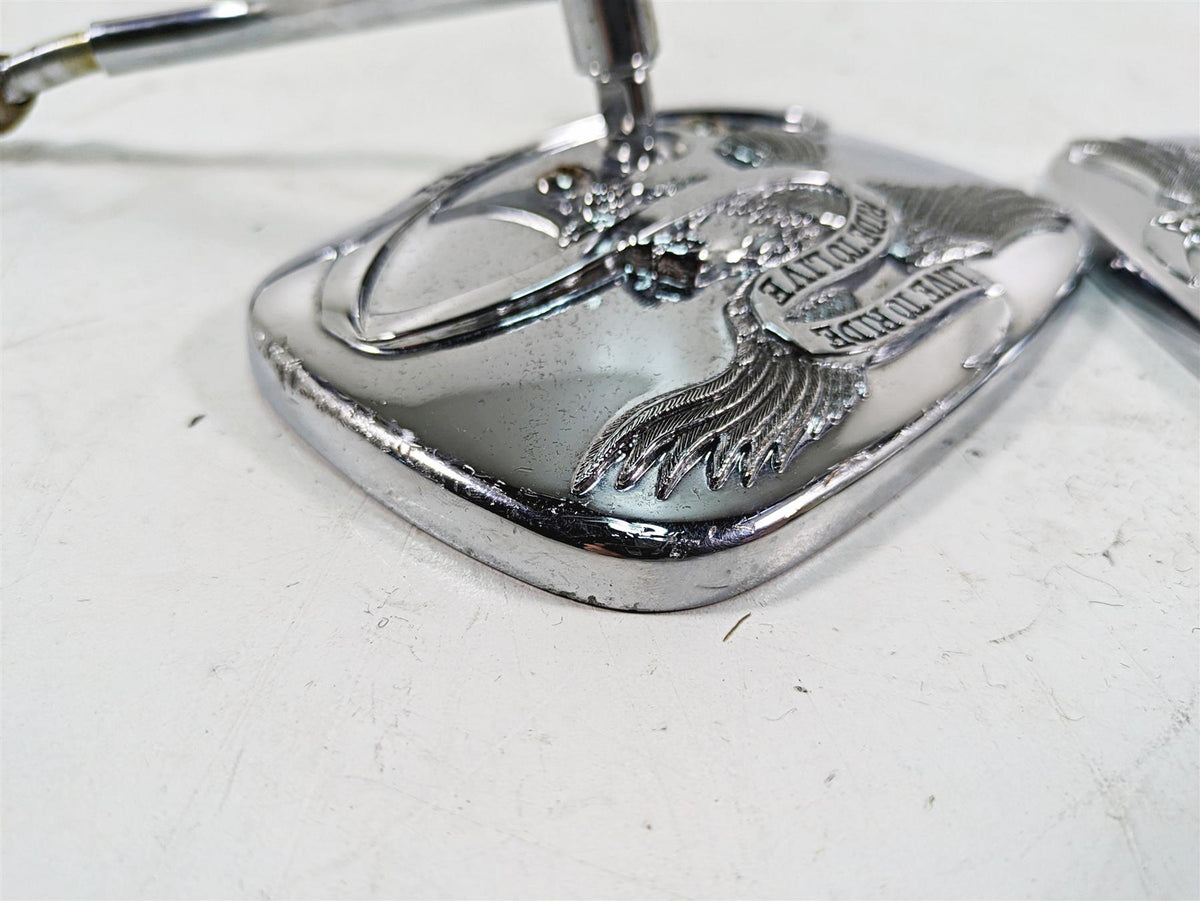 2006 Harley Softail FXSTSI Springer Live To Ride Chrome Mirror Set 91845-03B {{ shop.shopifyCountryName }} - Mototech271
