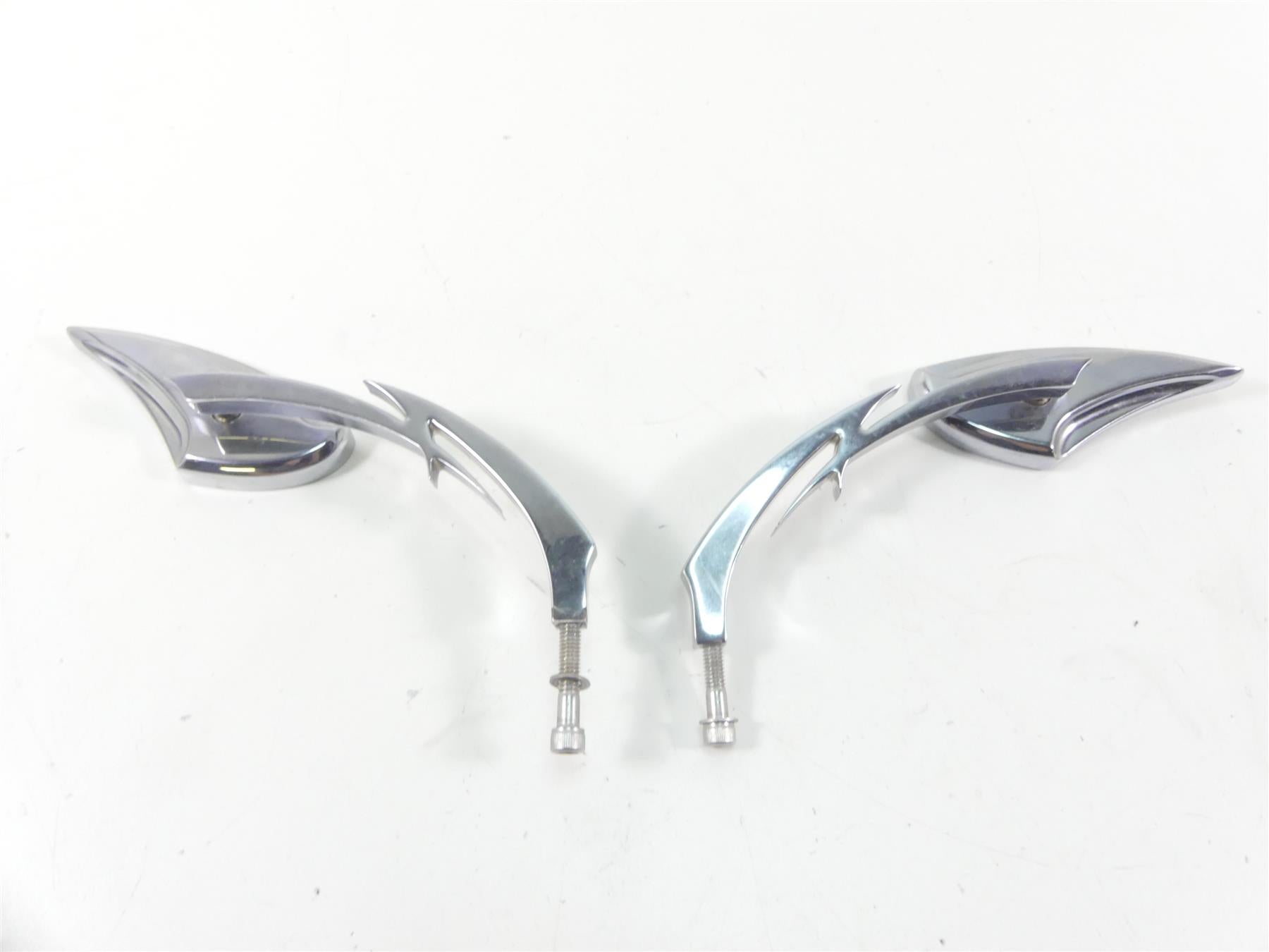 2012 Harley Touring FLHX Street Glide Aftermarket Chrome Rear View Mirror Set {{ shop.shopifyCountryName }} - Mototech271