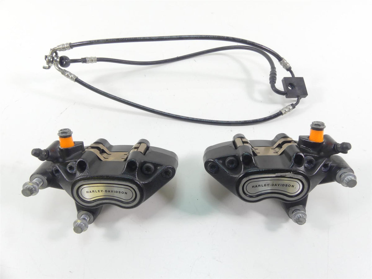 2018 Harley Softail FXFB Fat Bob Front Brake Caliper Set 41300095 41300205 {{ shop.shopifyCountryName }} - Mototech271