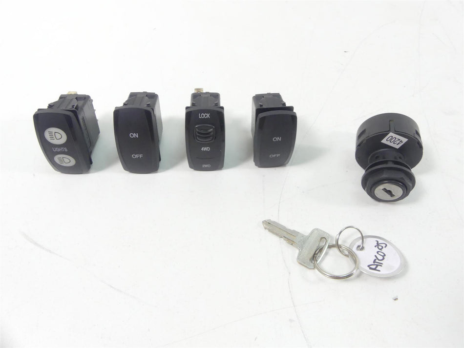 2013 Arctic Cat Wildcat 1000 LTD Ignition Lights 4Wd All Switch Key Set 0430-089 {{ shop.shopifyCountryName }} - Mototech271