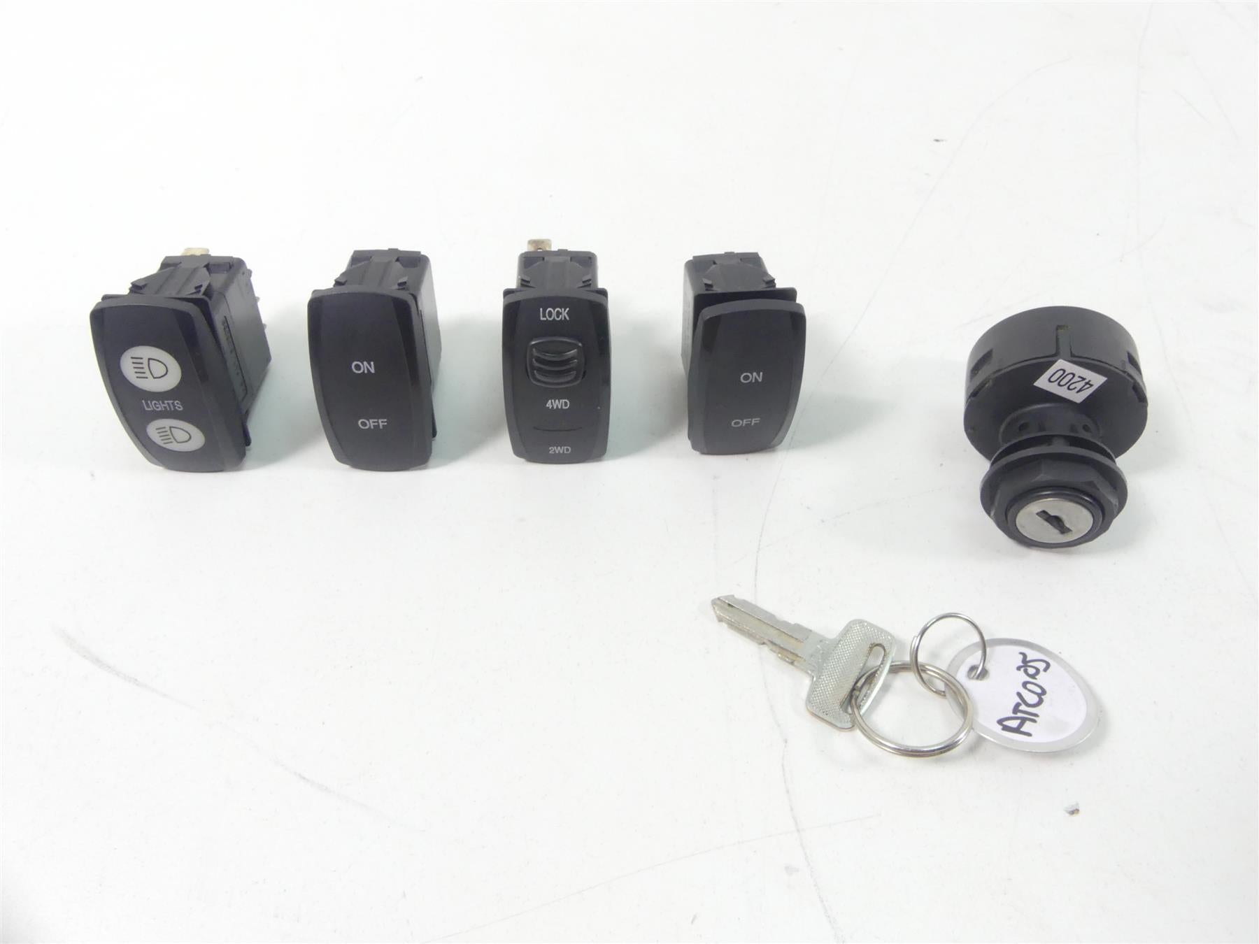 2013 Arctic Cat Wildcat 1000 LTD Ignition Lights 4Wd All Switch Key Set 0430-089 | Mototech271