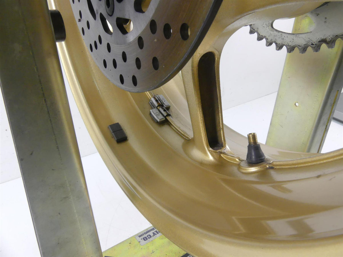2008 Yamaha FZ1 Fazer Straight Golden Rear Wheel Rim 17x6 5VY-25338-00-8L {{ shop.shopifyCountryName }} - Mototech271