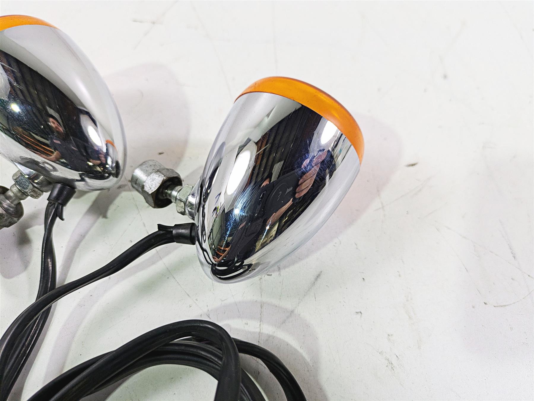 2002 Harley Dyna FXDL Low Rider Front Blinker Turn Signal Set 68972-00 {{ shop.shopifyCountryName }} - Mototech271