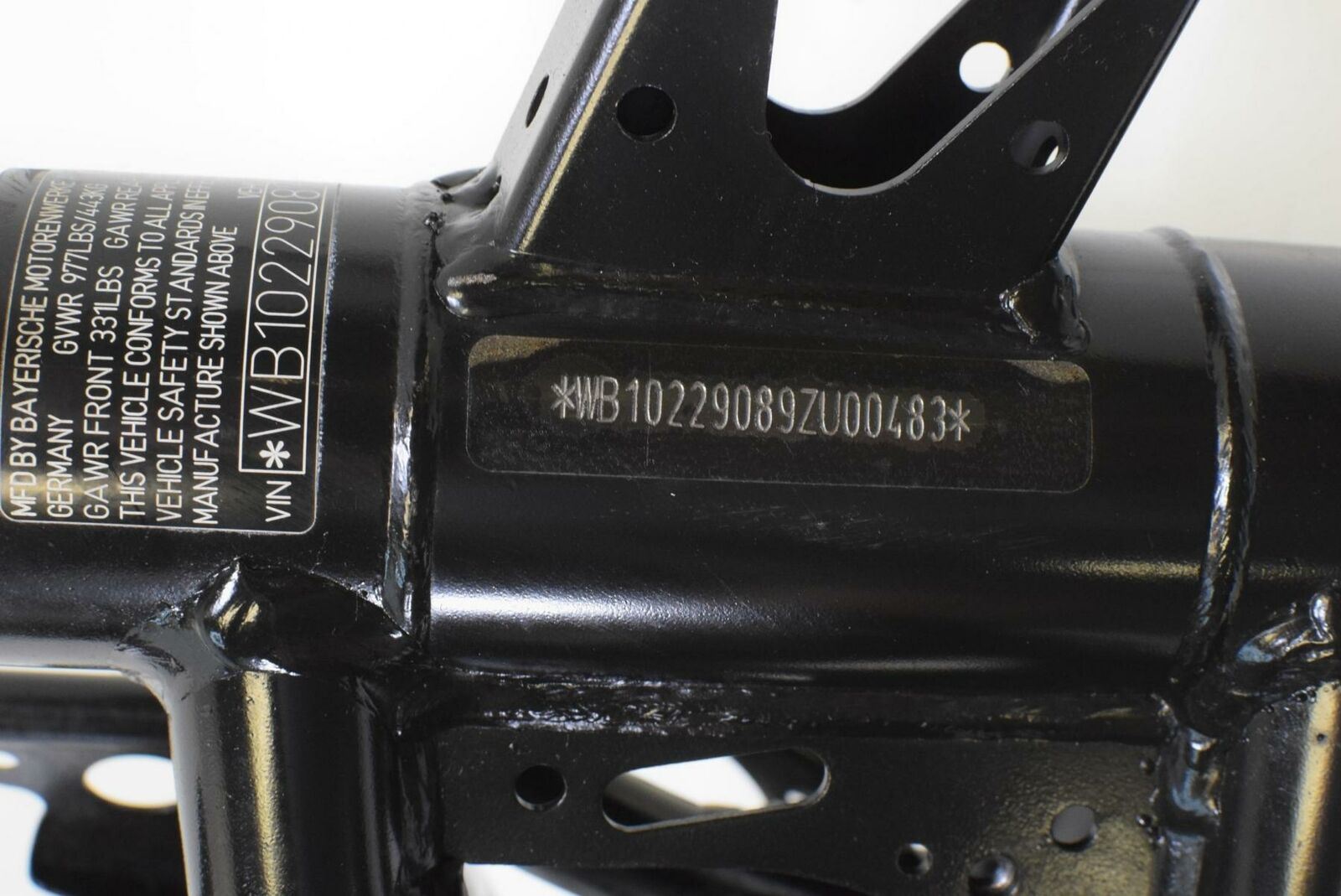 2009 BMW F800GS F800 GS K72 Straight Main Frame Chassis Slvg Ttl 46517676539 {{ shop.shopifyCountryName }} - Mototech271