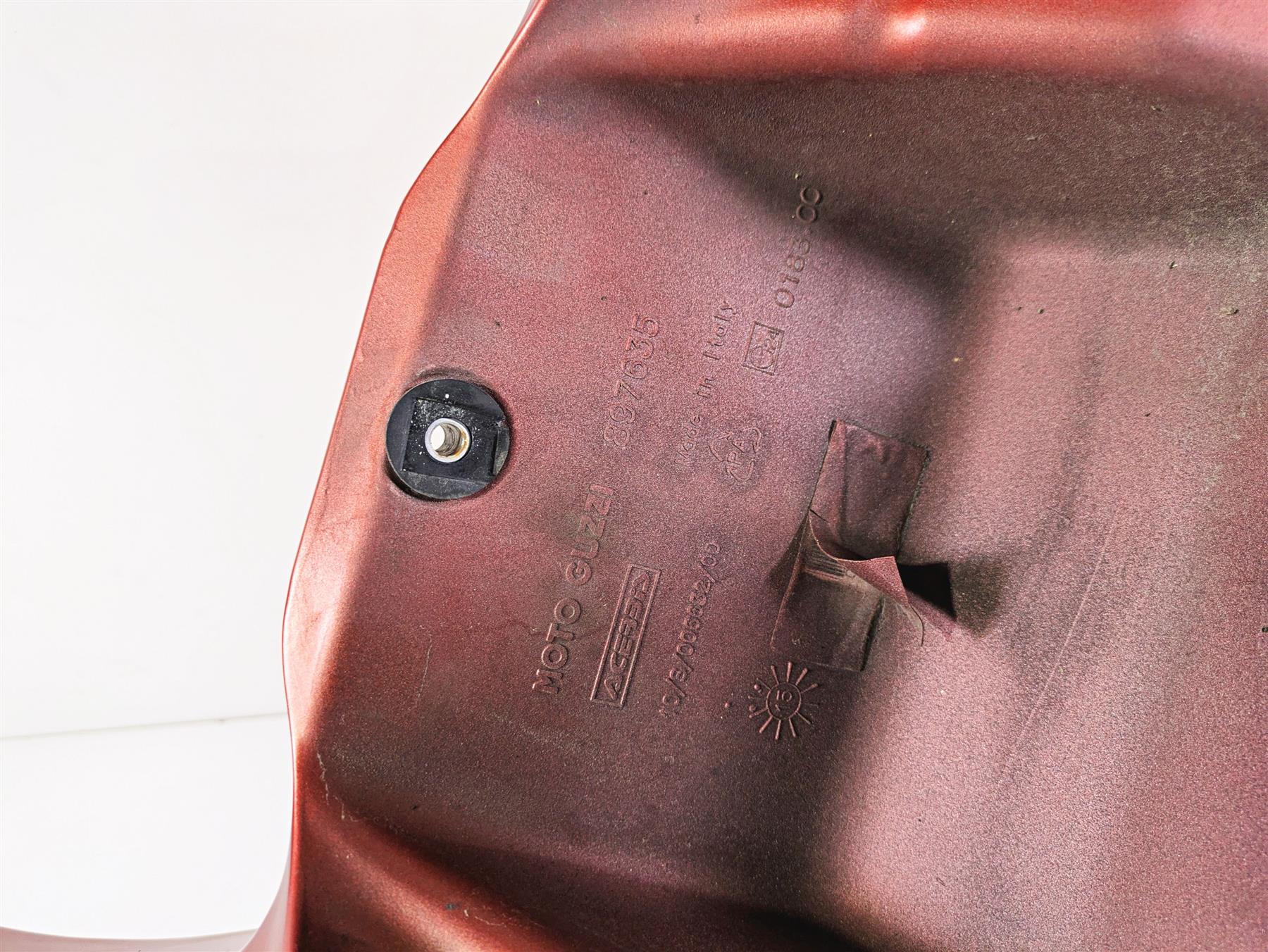 2016 Moto Guzzi Stelvio 1200 8V NTX Fuel Gas Petrol Tank & Rear Cover 897635 {{ shop.shopifyCountryName }} - Mototech271