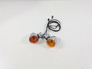 2014 Harley FXDF Dyna Fat Bob Rear Blinker Turn Signal Set - Read 68978-00