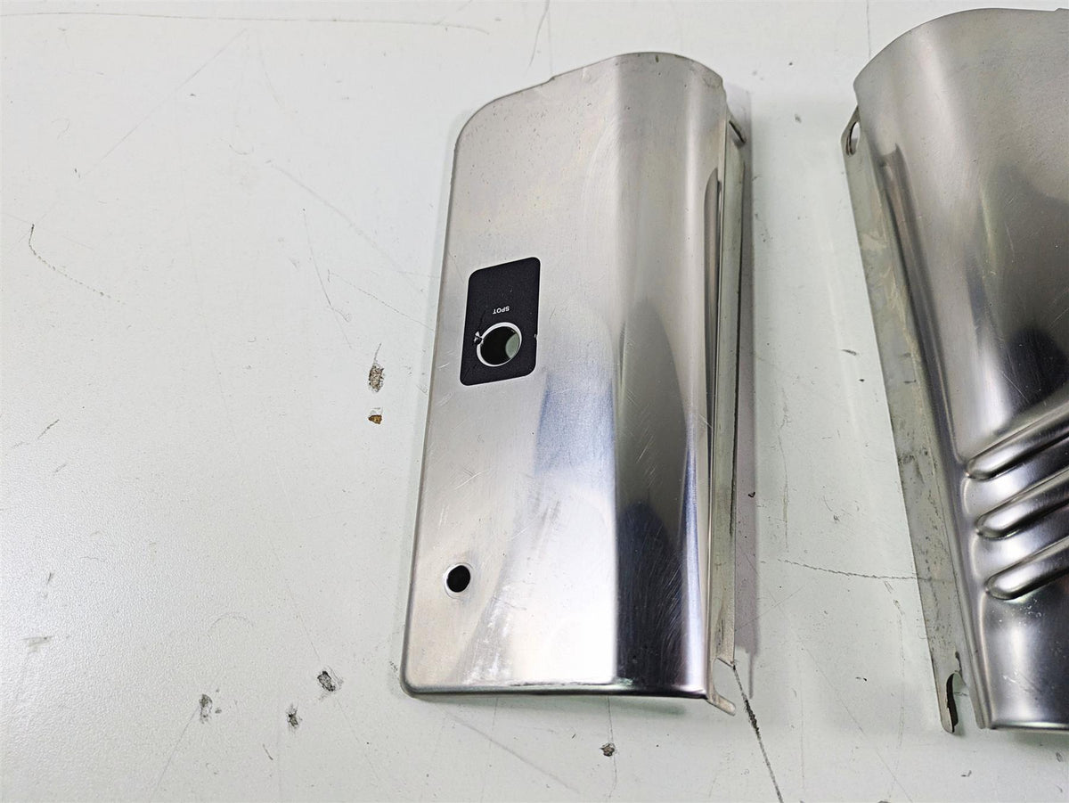 2004 Harley Softail FLSTF Fat Boy Headlight Fork Tube Cover Set 67808-86 {{ shop.shopifyCountryName }} - Mototech271
