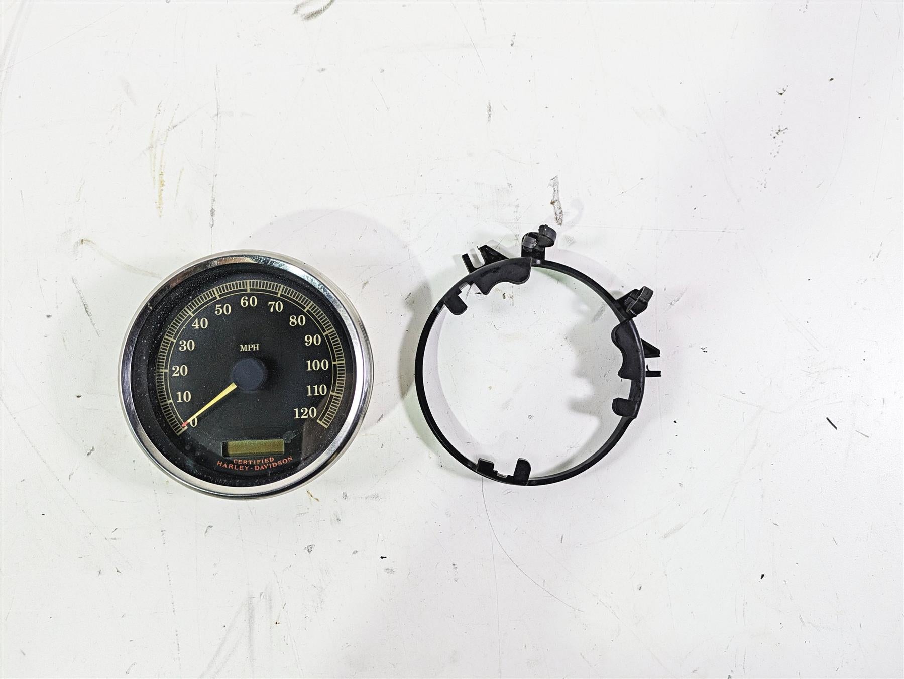 2004 Harley FLSTCI Softail Heritage Speedometer Gauge Instrument 75K 67410-04 {{ shop.shopifyCountryName }} - Mototech271