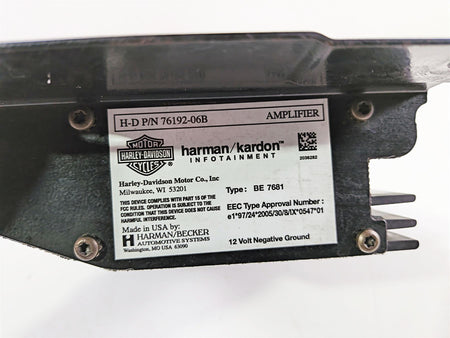 2011 Harley Touring FLHTCU CVO Electra Glide Radio Speaker Amplifier 76192-06B-Mototech271