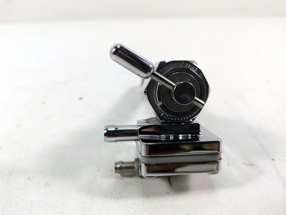 Harley Davidson Pingle Chrome Single Outlet Petcock Fuel Gas Valve 22mm 1311-CHV {{ shop.shopifyCountryName }} - Mototech271