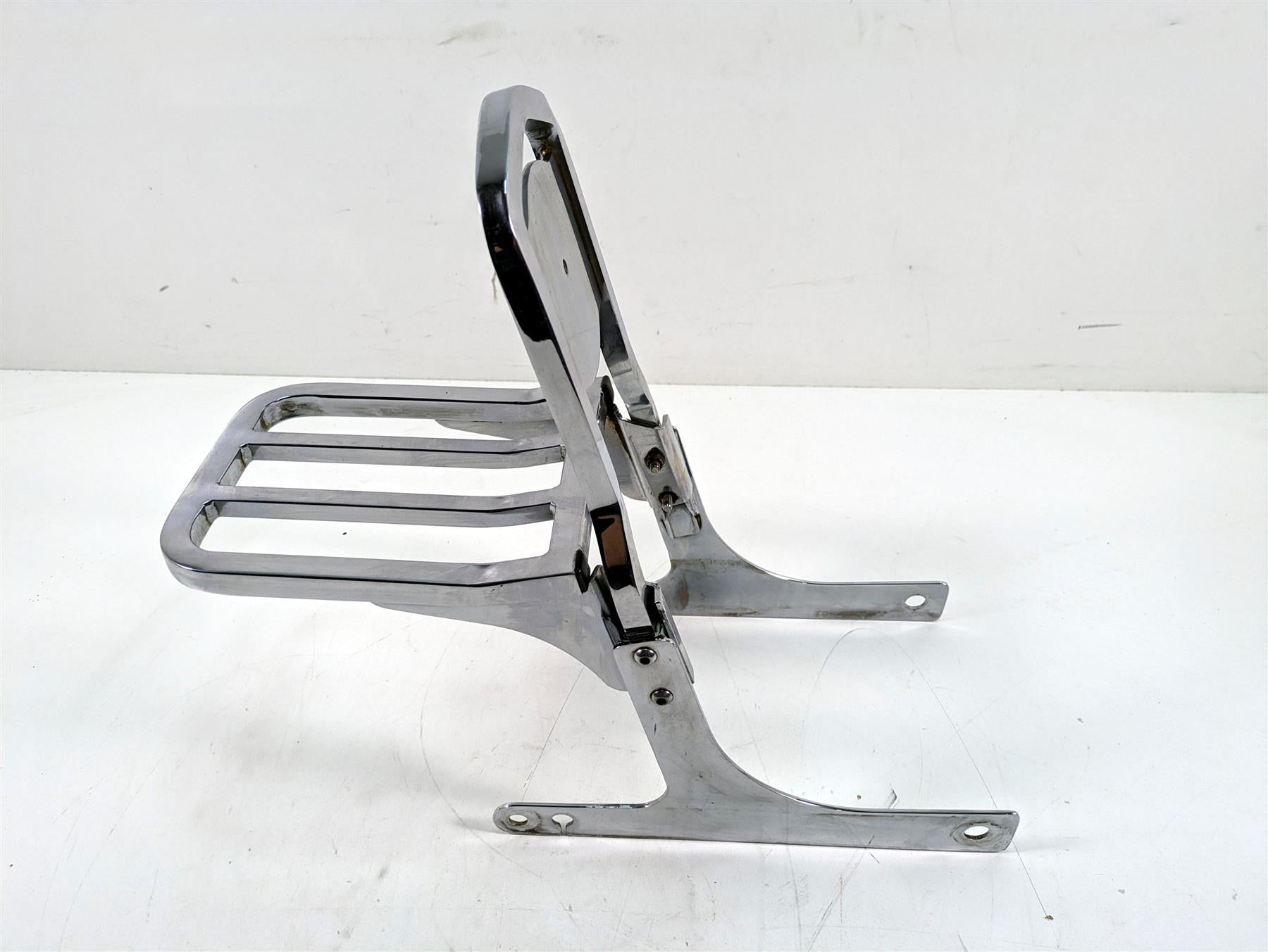 2000 Harley Dyna FXDL Low Rider Rear Chrome Sissy Bar Backrest Luggage Six Pack Rack | Mototech271