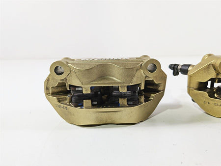 2007 Mv Agusta F4 1000R 312 Brembo 100mm Gold Front Brake Caliper Set 8000A6415-Mototech271