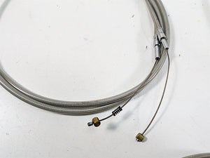 2009 Harley Dyna FXDFSE CVO Fat Bob 10" Handlebars Brake Throttle Clutch Cables