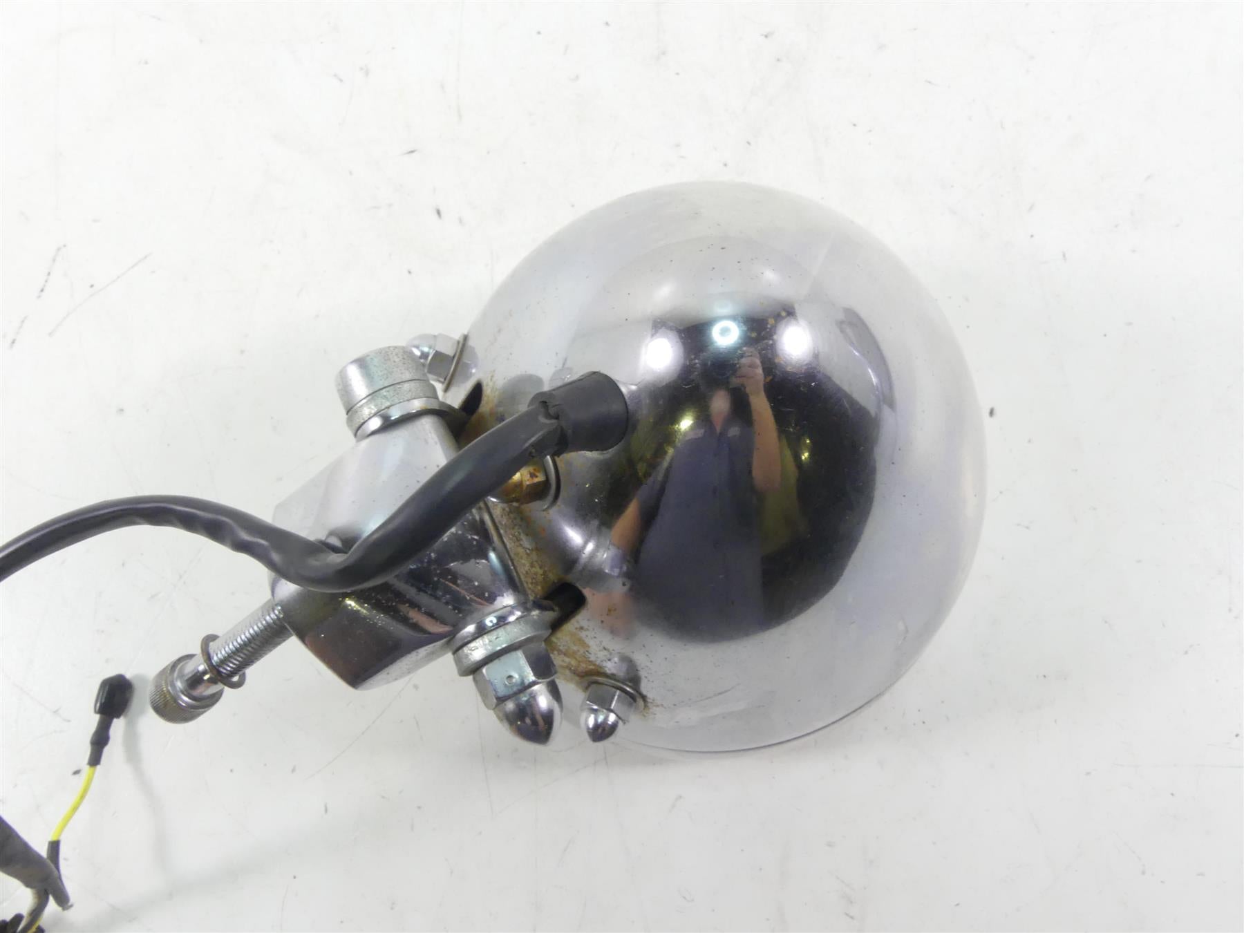 2002 Harley Softail FXSTDI Deuce Headlight Head Light Lamp & Bracket 68258-00B {{ shop.shopifyCountryName }} - Mototech271