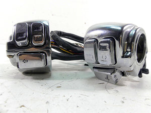 Harley Davidson Sportster Dyna Softail V Rod Chrome Left Right Control Switch Set | Mototech271