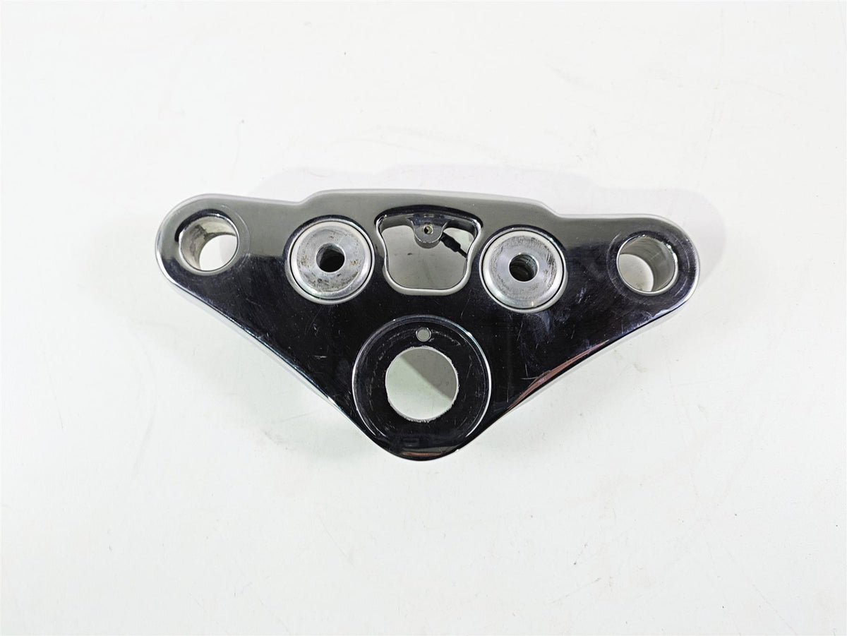 2008 Harley FXCWC Softail Rocker Upper Triple Tree Steering Clamp 46637-08 {{ shop.shopifyCountryName }} - Mototech271