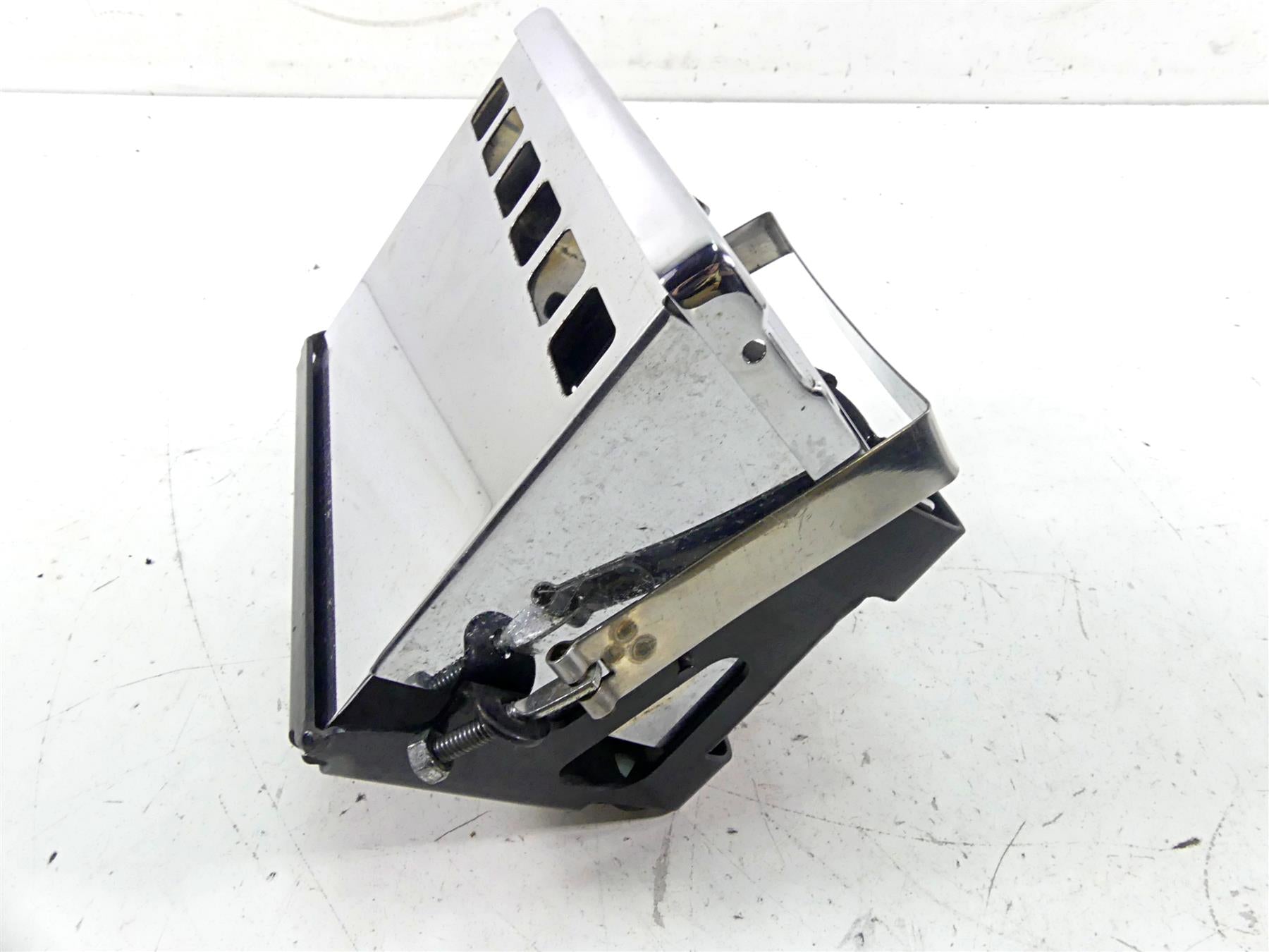 1997 Harley Sportster XL1200 C Battery Tray Holder Box + Chrome Covers 66194-49A {{ shop.shopifyCountryName }} - Mototech271