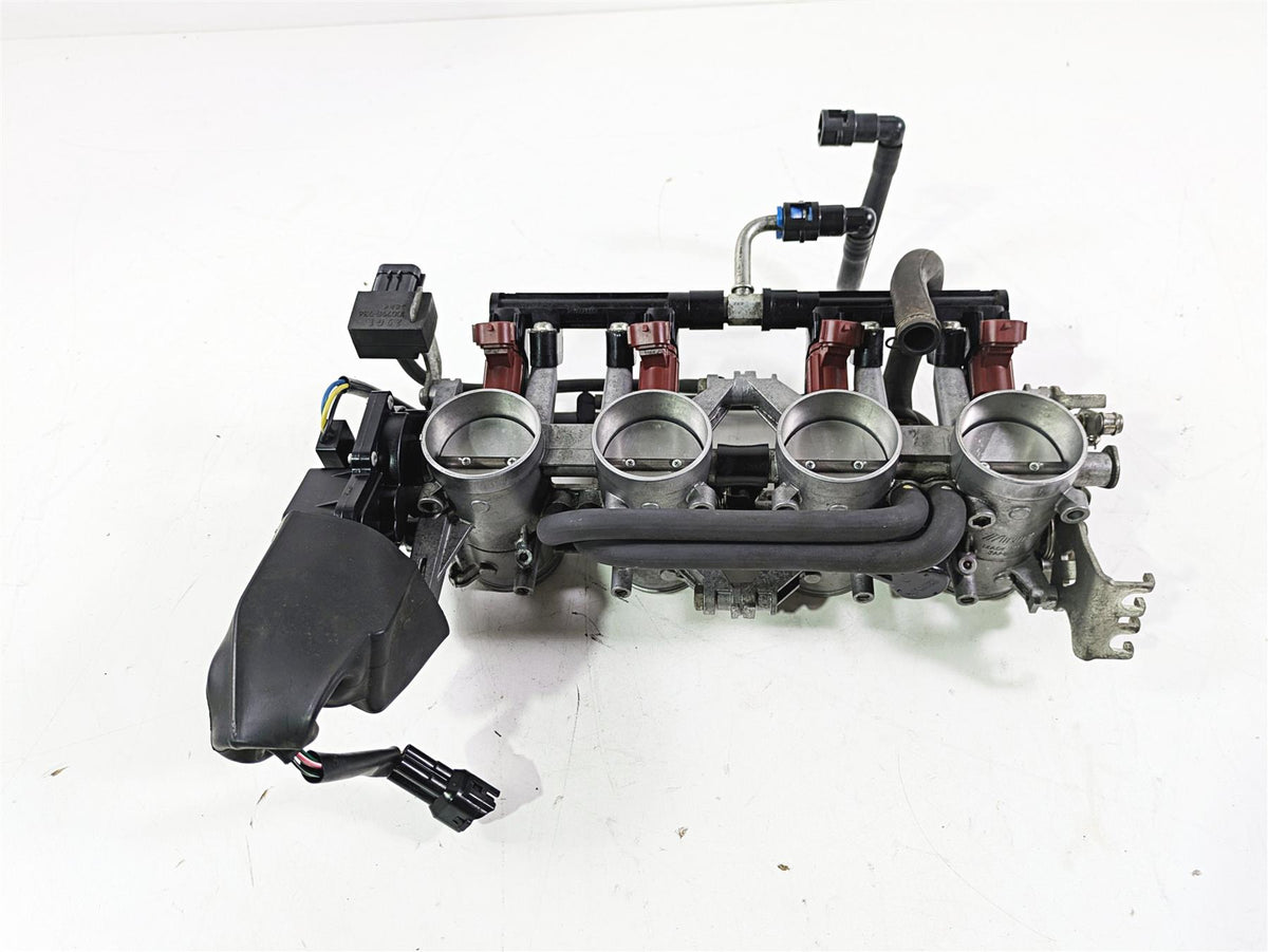 2008 Suzuki GSXR600 Mikuni Throttle Bodies Body Set 14K Tested 3406-37H01 {{ shop.shopifyCountryName }} - Mototech271