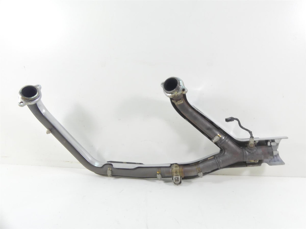 2007 Yamaha XVS1300 V-Star Exhaust Pipe Header Chrome Cover Set 3D8-14610-00-00 {{ shop.shopifyCountryName }} - Mototech271