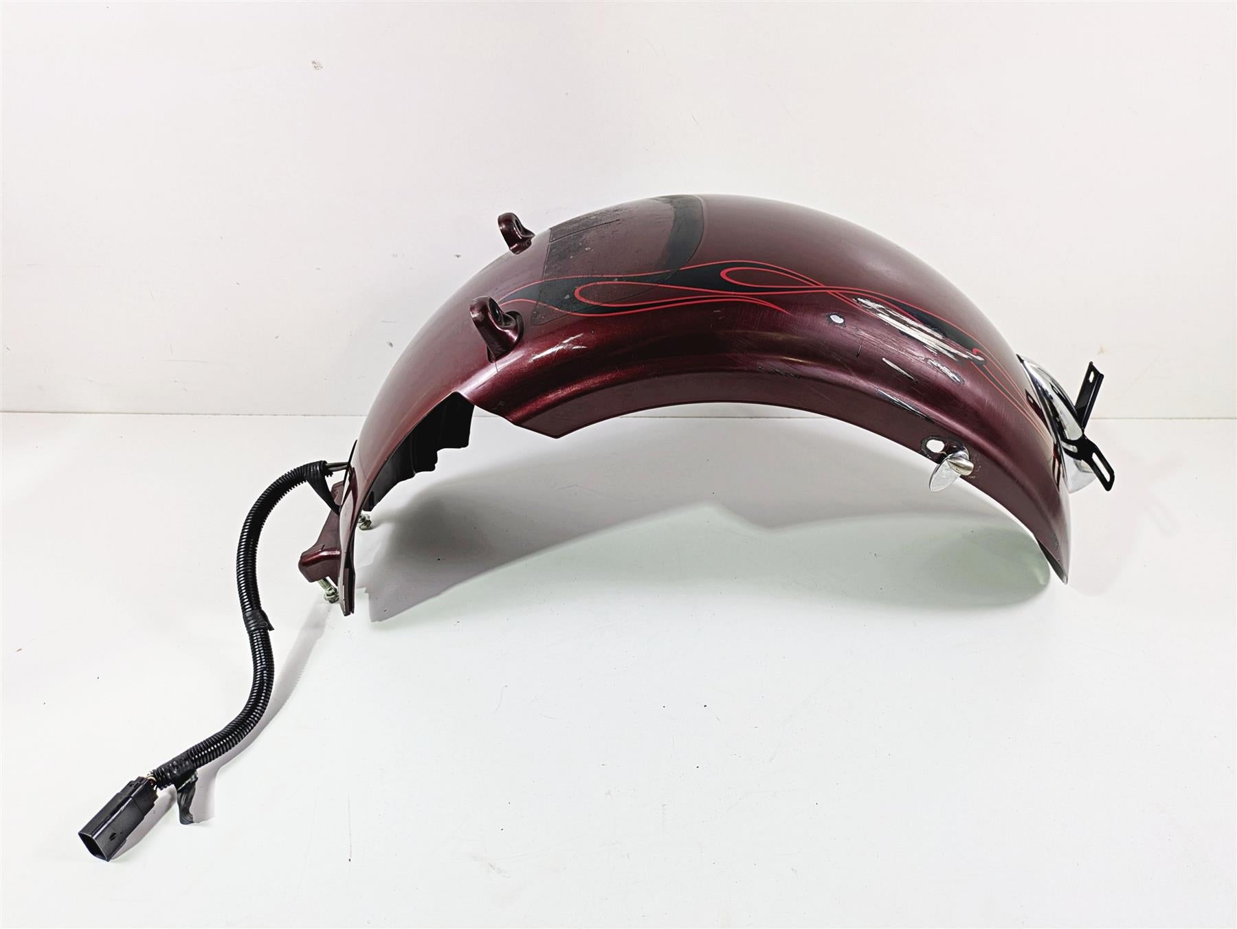 2008 Harley FXCWC Softail Rocker Rear Fender Crimson Red - Read 60132-08 {{ shop.shopifyCountryName }} - Mototech271