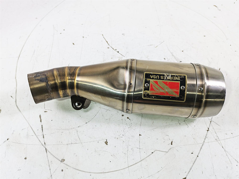 2017 Ducati Monster 1200 S Competition Werkes Exhaust Pipe Muffler DENT WDMON4-S {{ shop.shopifyCountryName }} - Mototech271
