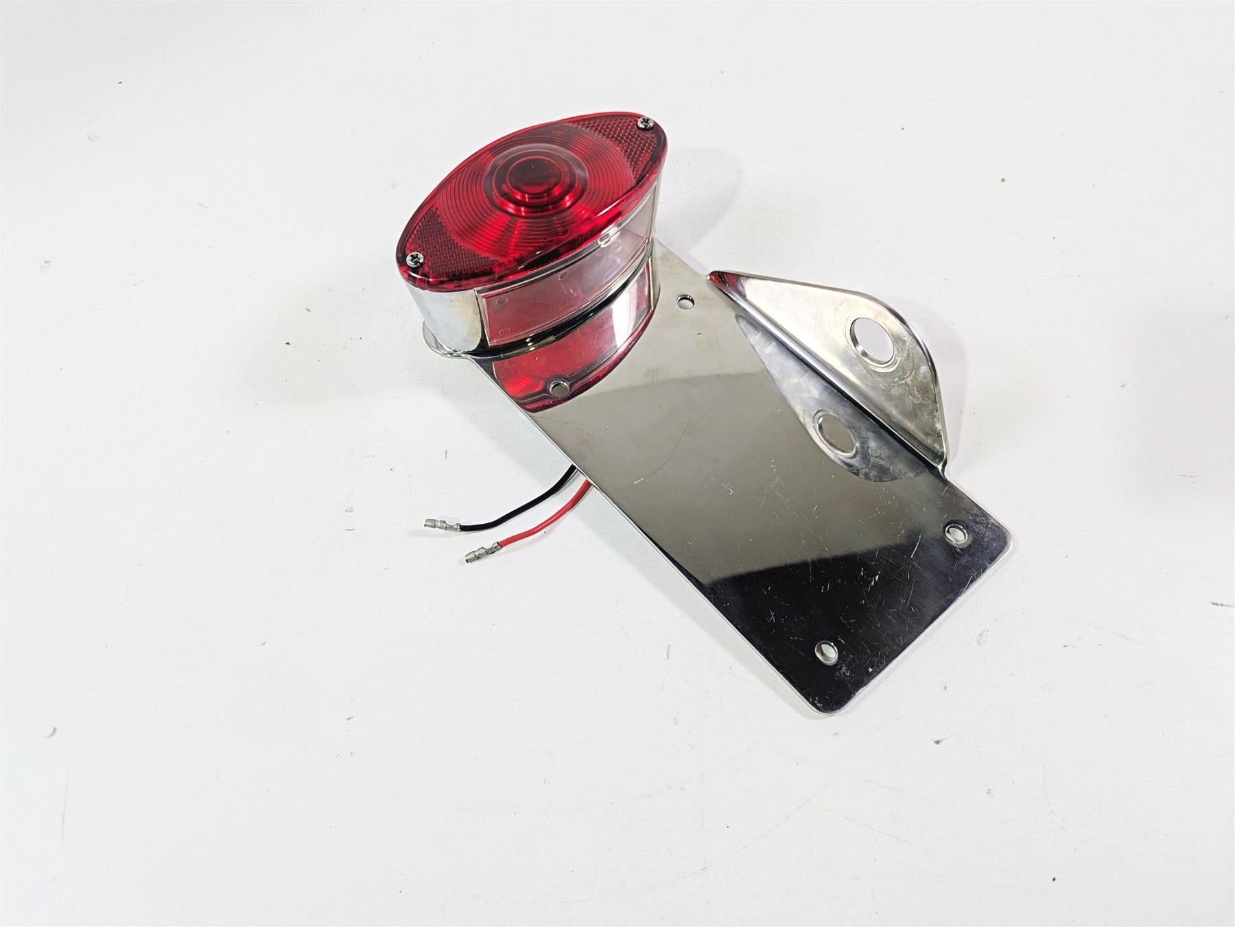 2008 Ultima Motorcycles Fat Bastard Side Chrome Plate Holder & Taillight Set {{ shop.shopifyCountryName }} - Mototech271