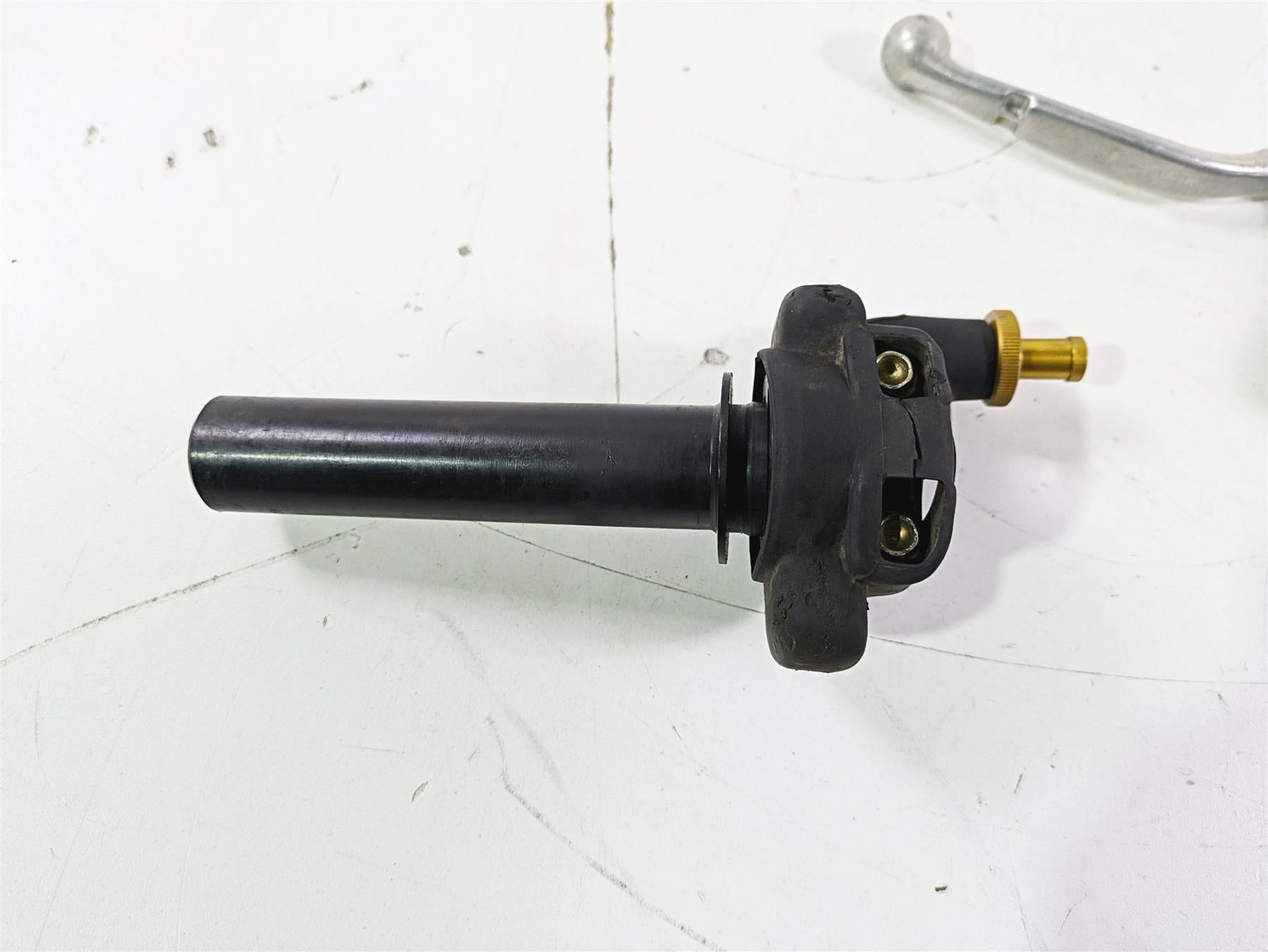 1998 KTM 380 SX MX Throttle Twist Grip & Clutch Perch 51502010200 54602040300 {{ shop.shopifyCountryName }} - Mototech271