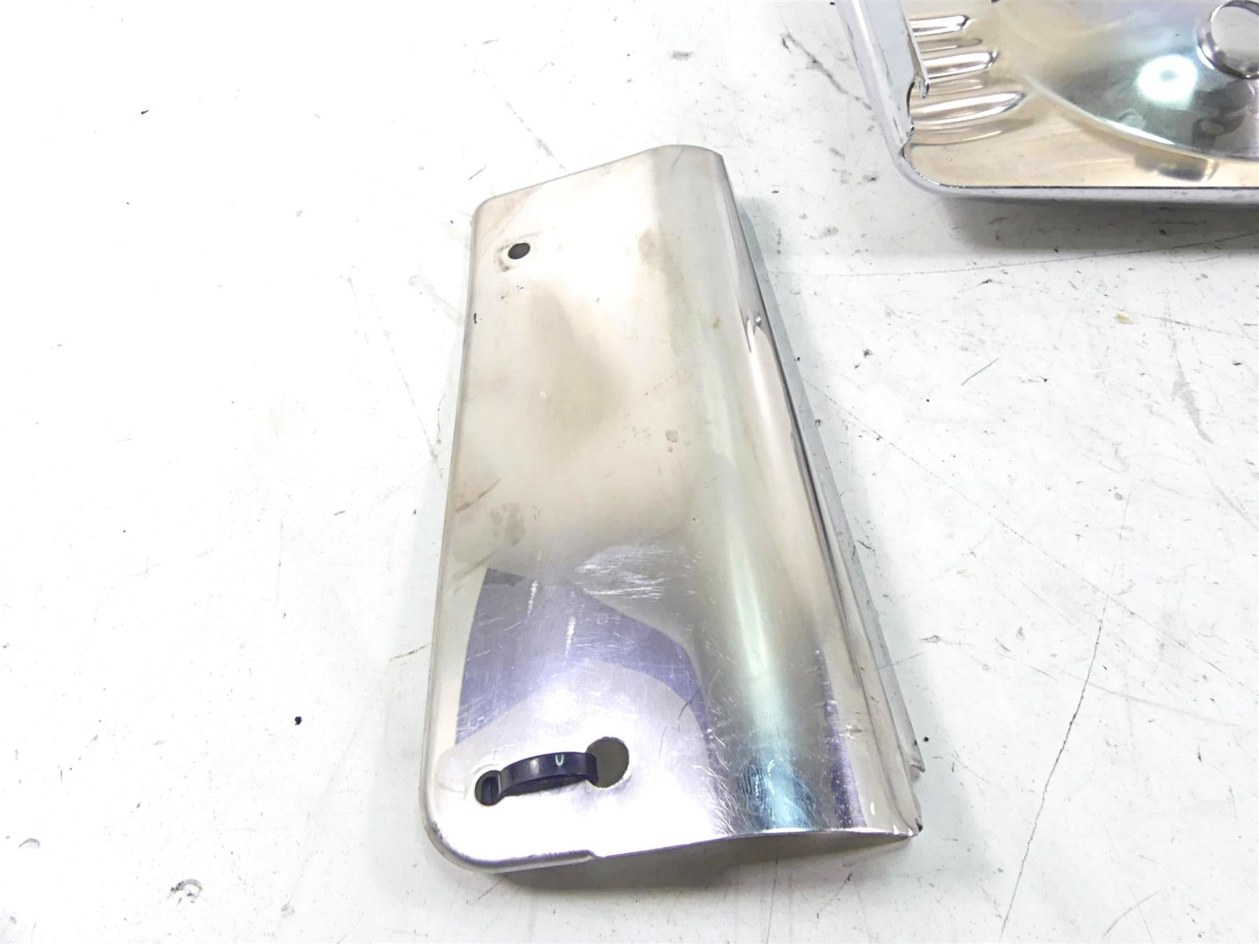 2011 Harley Softail FLSTF Fat Boy Headlight Fork Chrome Panel Cover Set 67982-07 {{ shop.shopifyCountryName }} - Mototech271