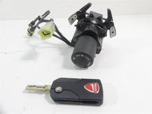 Load image into Gallery viewer, 2015 Ducati Diavel Carbon Red Hands Free Ignition Switch Key Cap Set 59821232A
