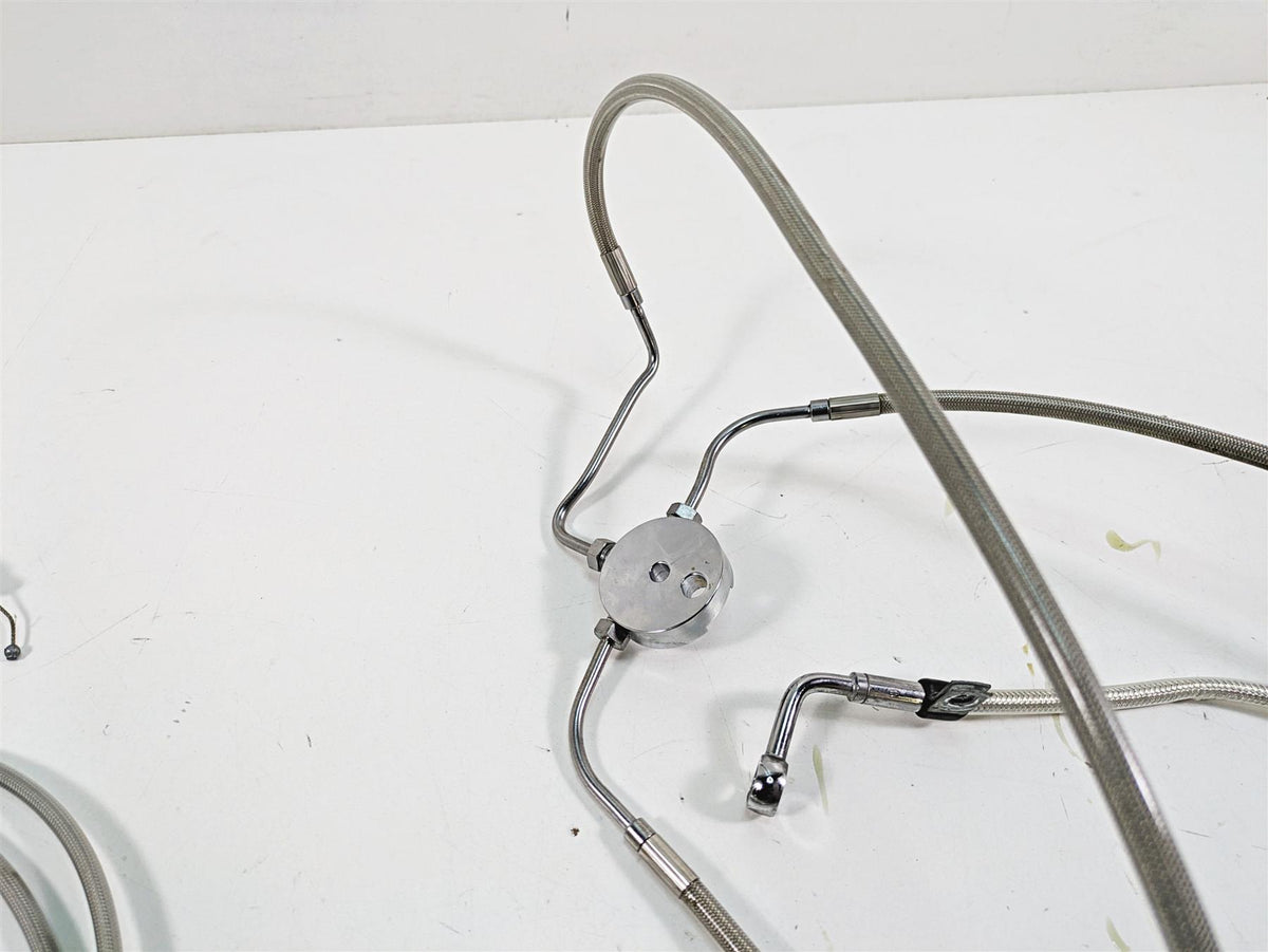 2009 Harley Dyna FXDFSE CVO Fat Bob 10" Handlebars Brake Throttle Clutch Cables {{ shop.shopifyCountryName }} - Mototech271