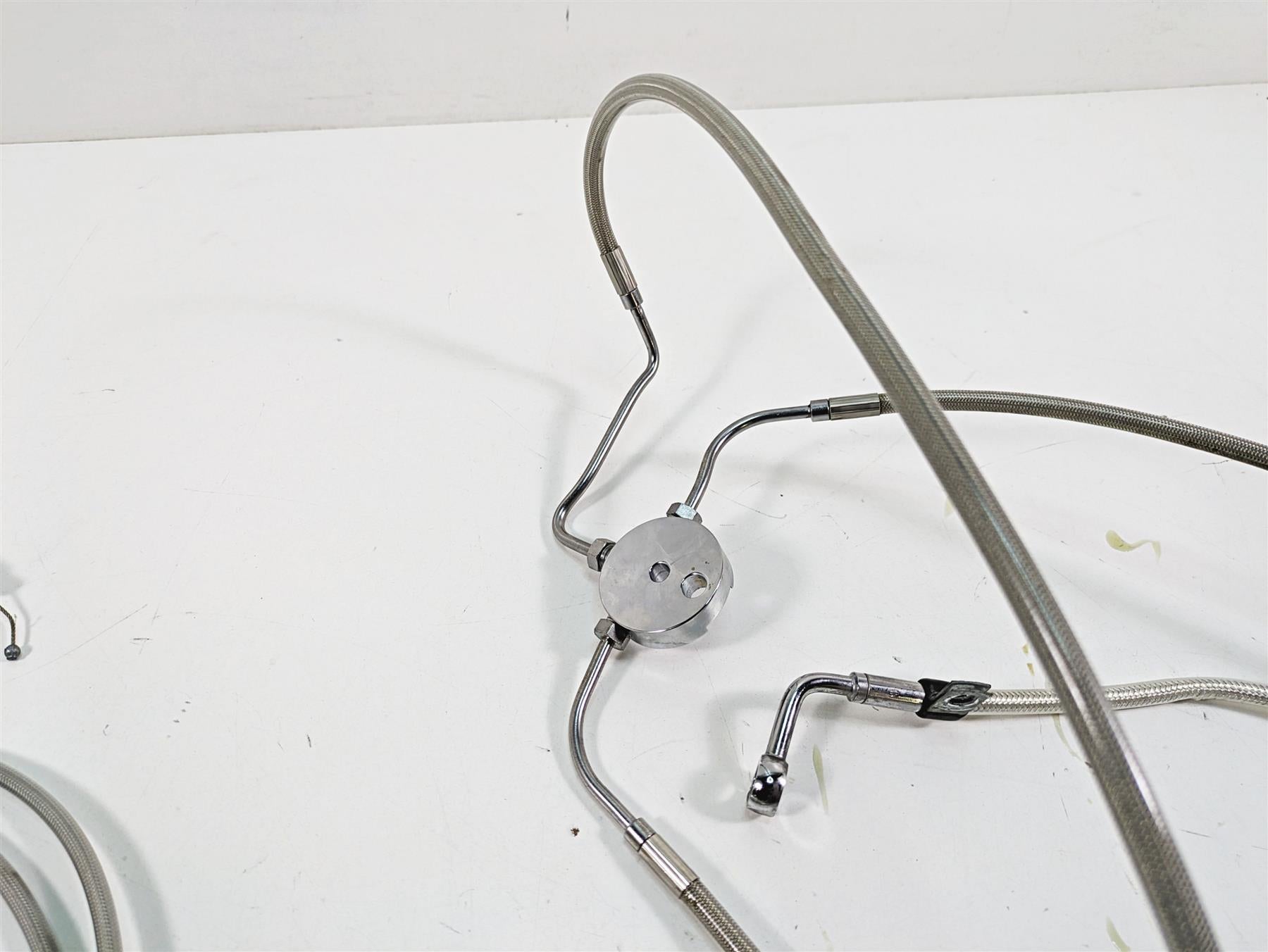 2009 Harley Dyna FXDFSE CVO Fat Bob 10" Handlebars Brake Throttle Clutch Cables {{ shop.shopifyCountryName }} - Mototech271