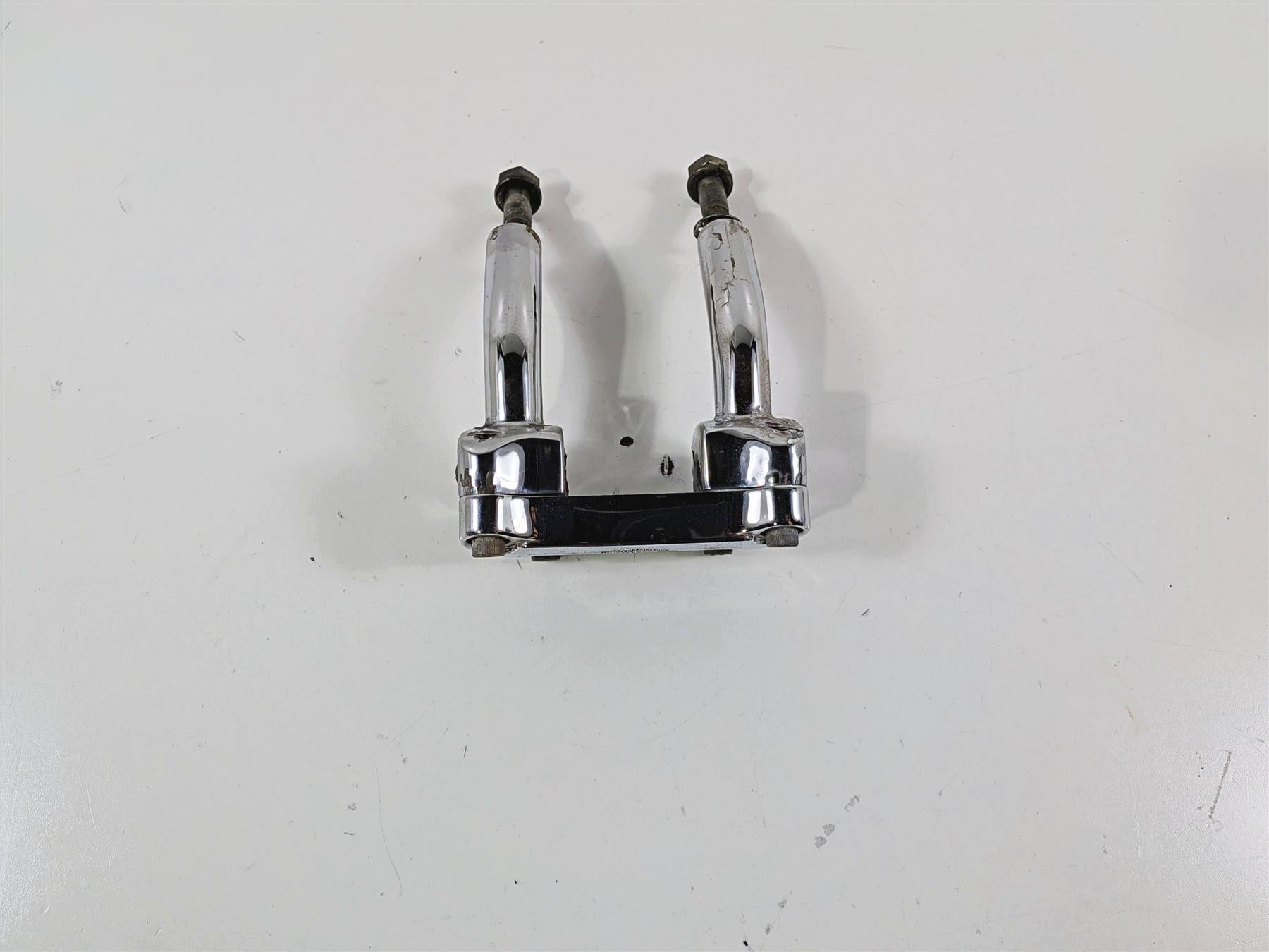 2007 Harley Dyna FXDB Street Bob Handlebar Riser Holder Clamps 5" 56568-86B {{ shop.shopifyCountryName }} - Mototech271