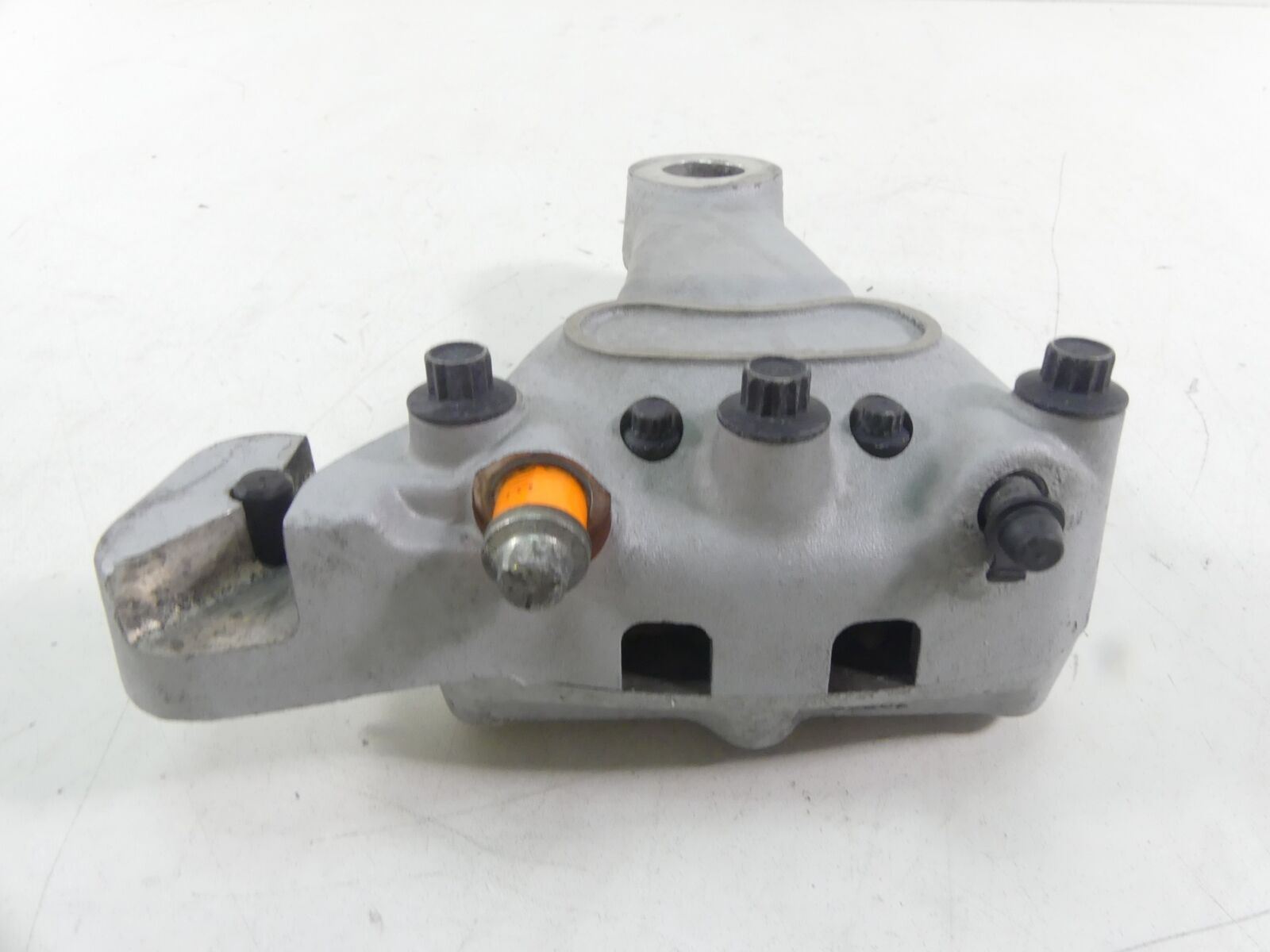 2006 Harley Touring FLHCU SE CVO Rear Brake Caliper With Bracket 44423-02C {{ shop.shopifyCountryName }} - Mototech271