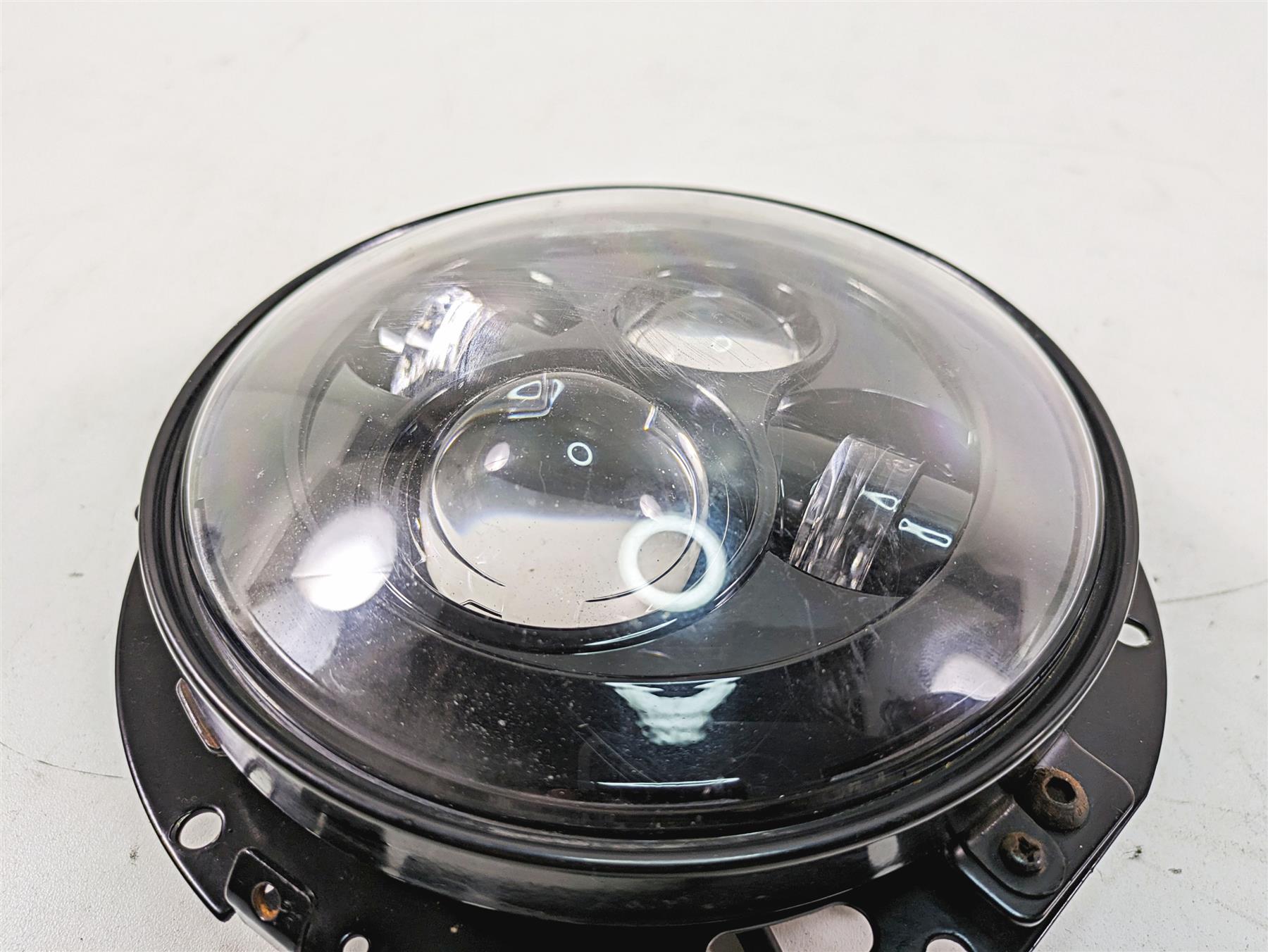 2012 Harley FLD Dyna Switchback Led Headlight + Oem Chrome Ring 67712-83B {{ shop.shopifyCountryName }} - Mototech271
