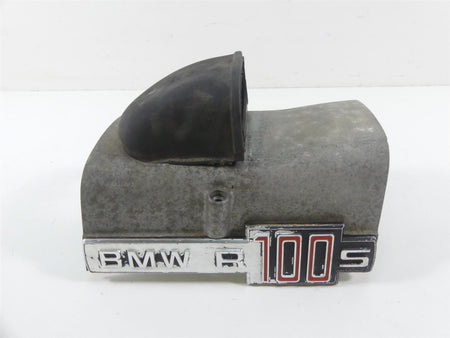 1978 BMW R100 S (2474) Engine Starter Motor Cover Fairing & Emblem 1259517 {{ shop.shopifyCountryName }} - Mototech271