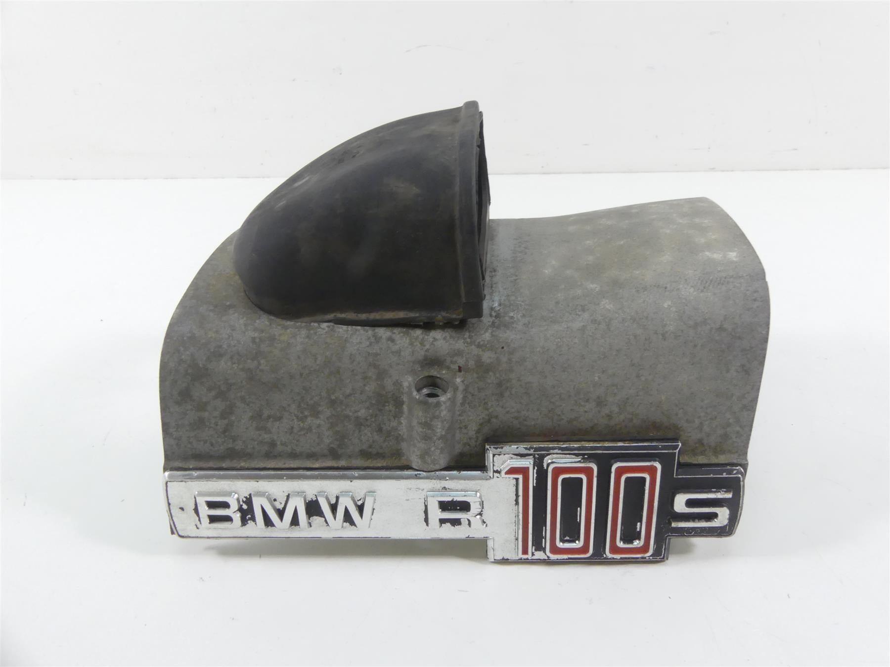 1978 BMW R100 S (2474) Engine Starter Motor Cover Fairing & Emblem 1259517