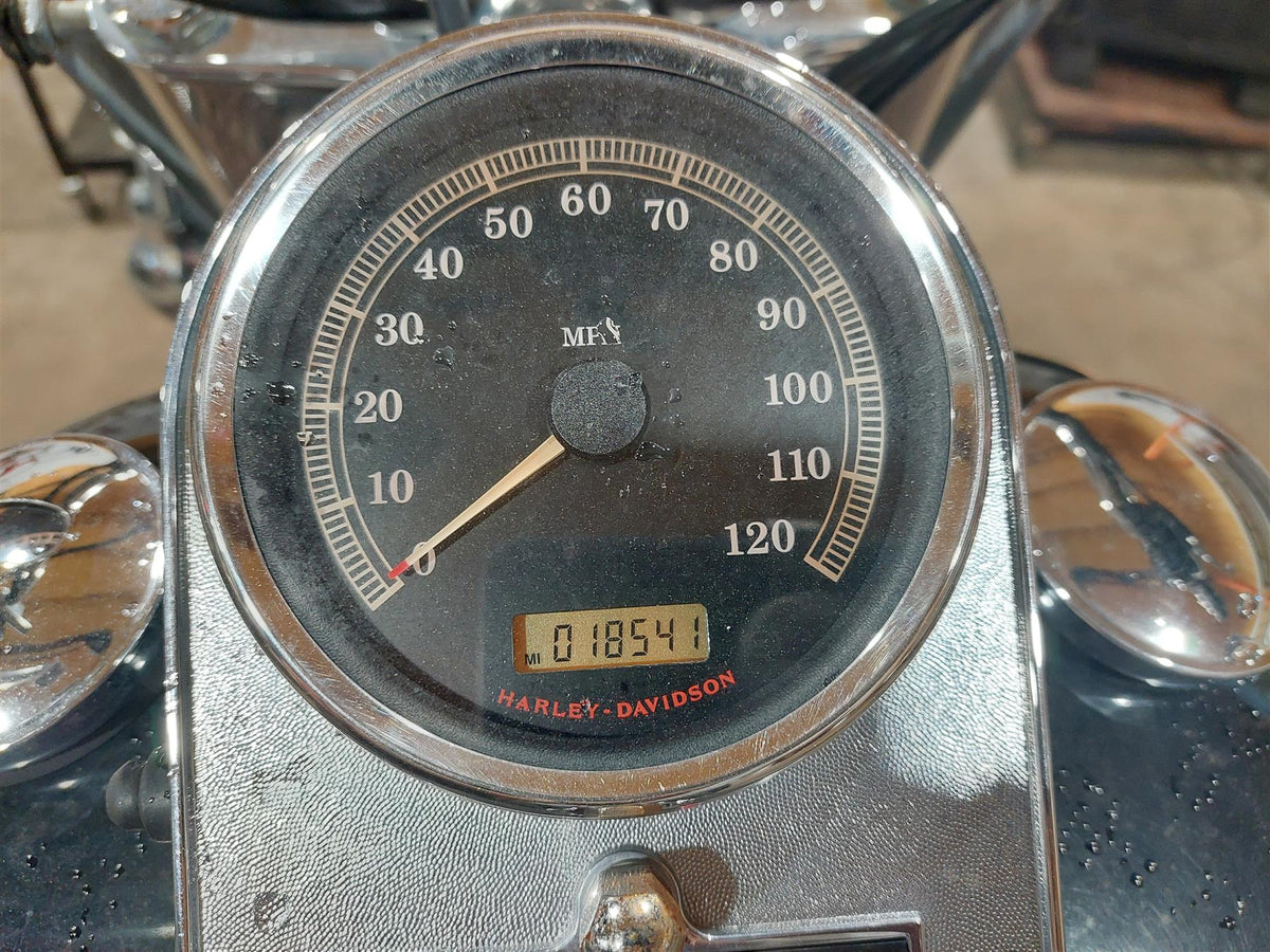 2008 Harley FLSTC Softail Heritage Speedometer Gauge Instrument - 18k 67033-08 {{ shop.shopifyCountryName }} - Mototech271