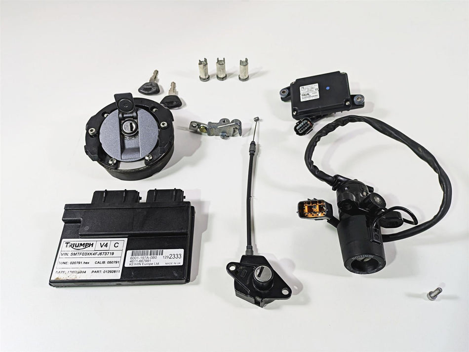 2015 Triumph Tiger Explorer XC Ignition Switch Key Immobilizer Cdi Set T2507788 {{ shop.shopifyCountryName }} - Mototech271