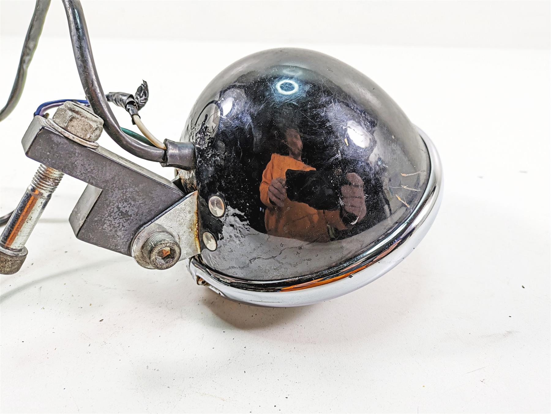 2009 Harley FXDC Dyna Super Glide Custom Led Headlight & Bracket - Read 69356-06 {{ shop.shopifyCountryName }} - Mototech271